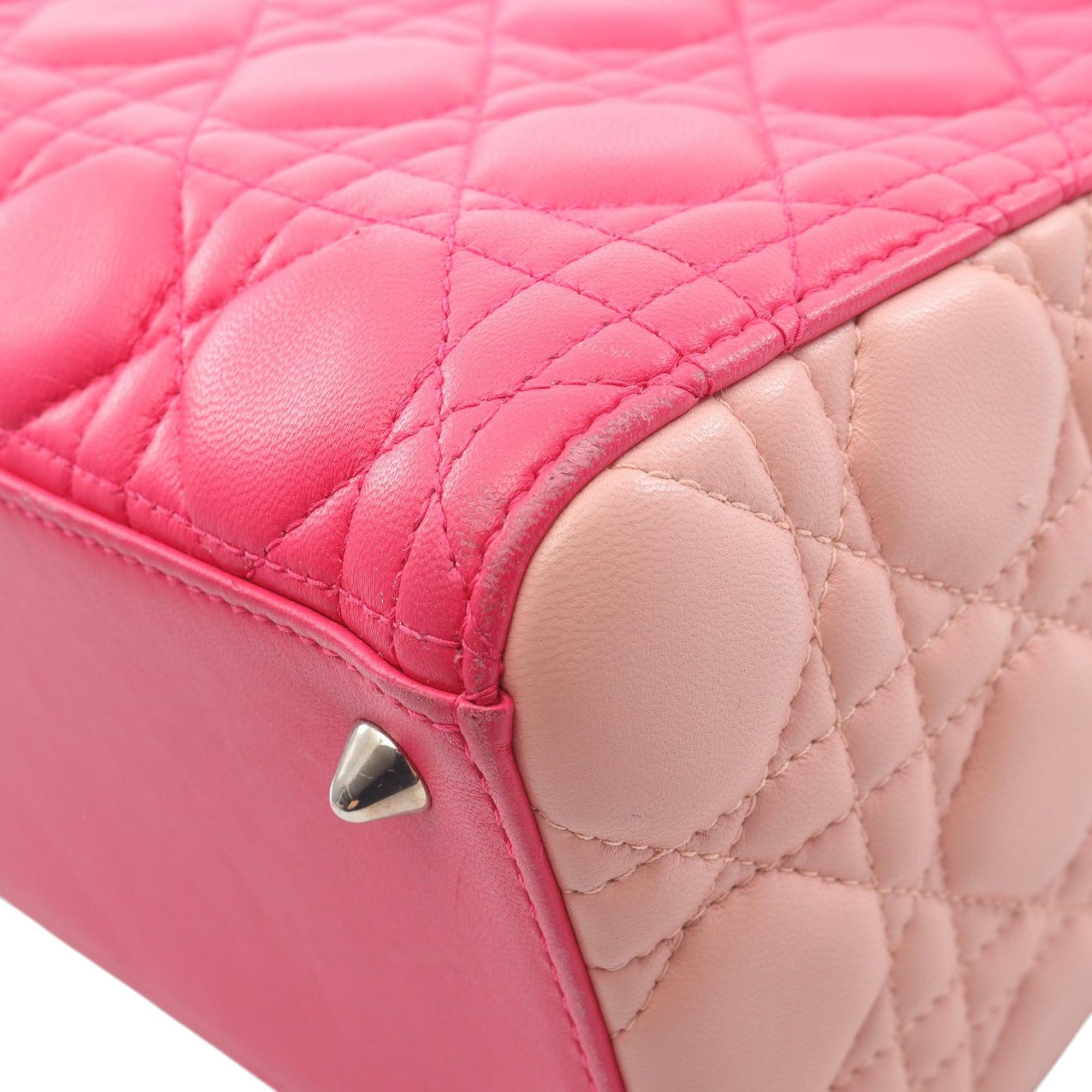 Dior Medium Tricolor Lambskin Cannage Lady Dior - image 12