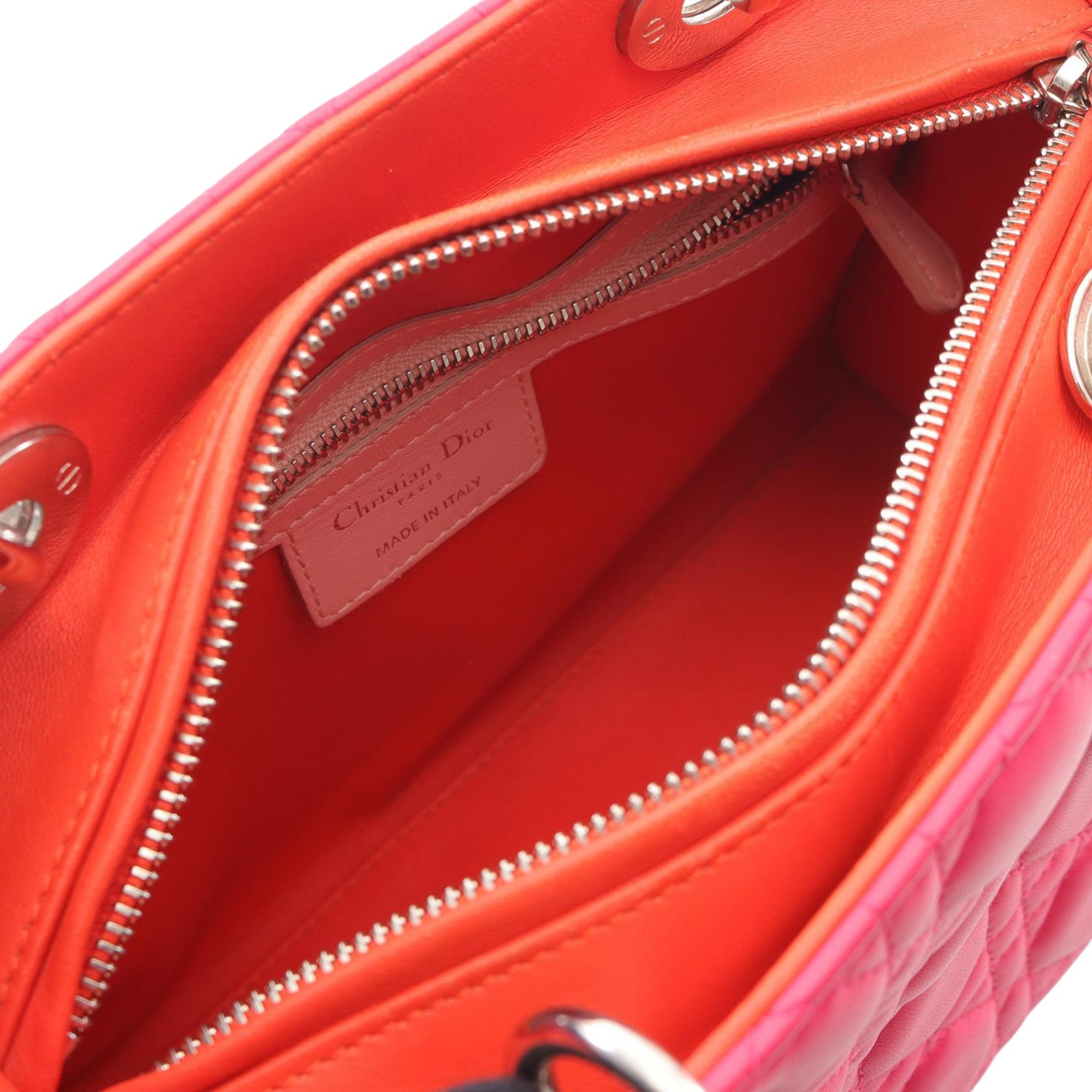 Dior Medium Tricolor Lambskin Cannage Lady Dior - image 3