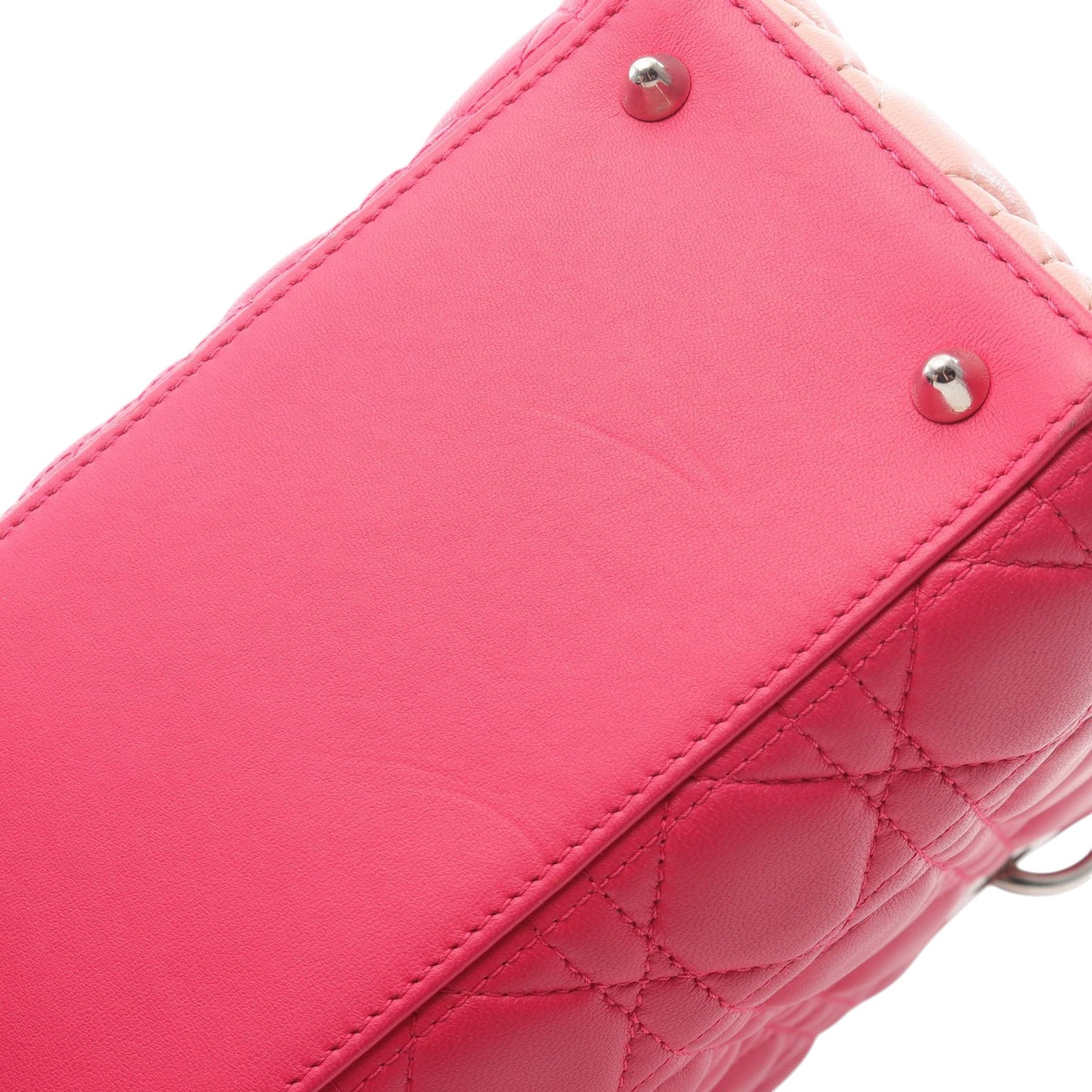 Dior Medium Tricolor Lambskin Cannage Lady Dior - image 7