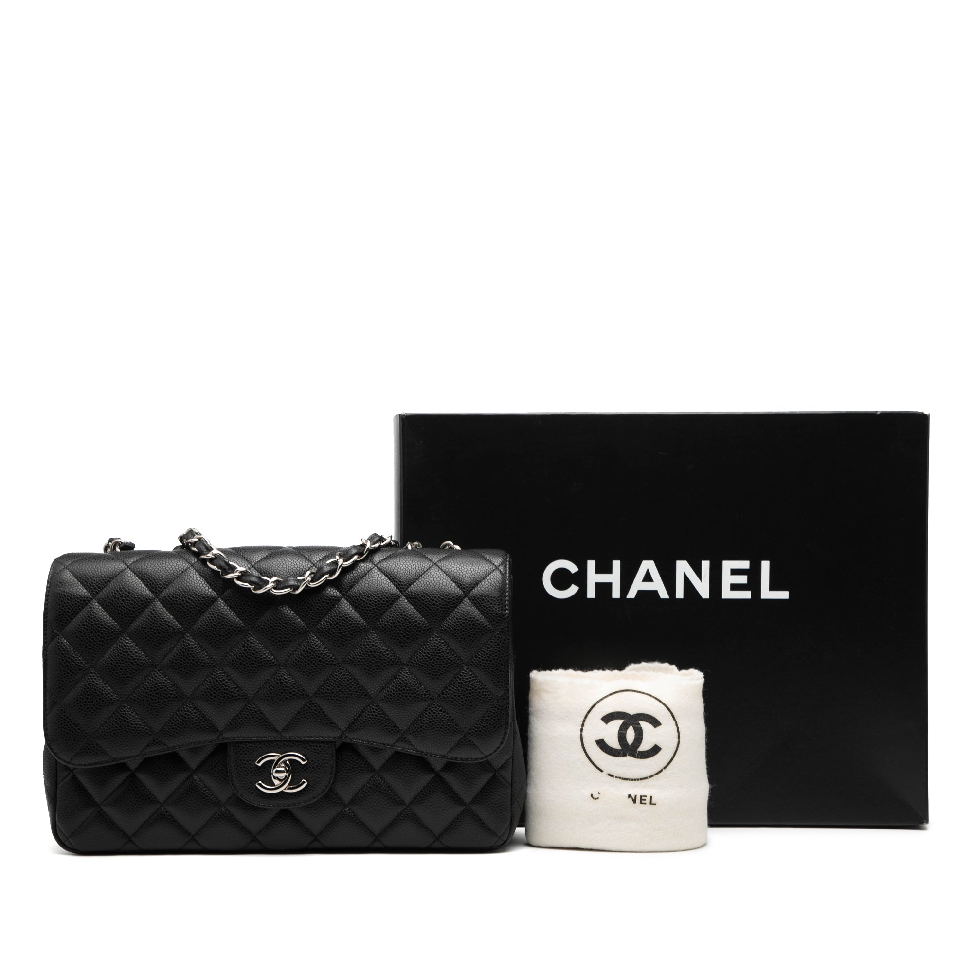 Chanel Jumbo Classic Caviar Double Flap - image 8