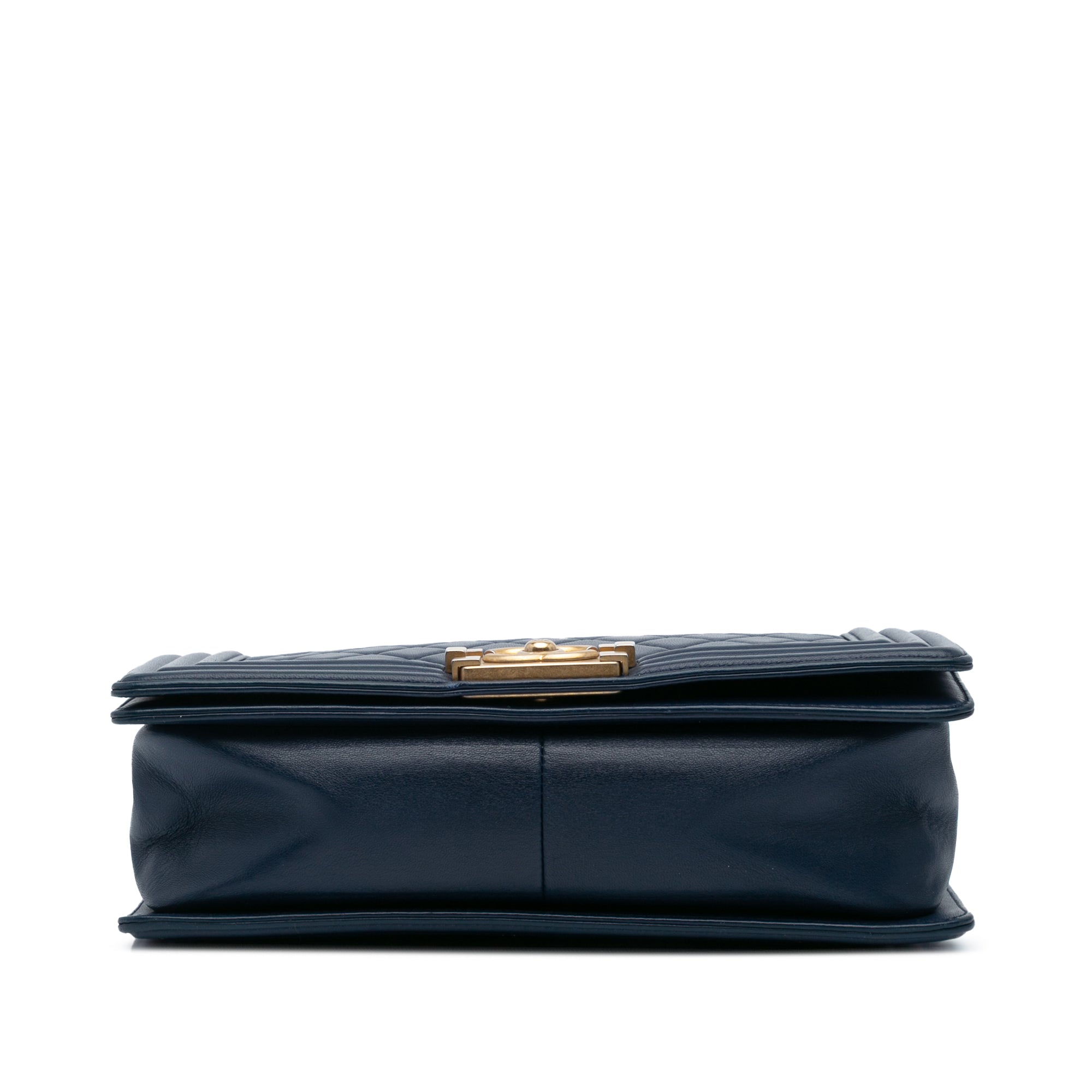 Chanel Old Medium Quilted Lambskin Boy Flap - image 3