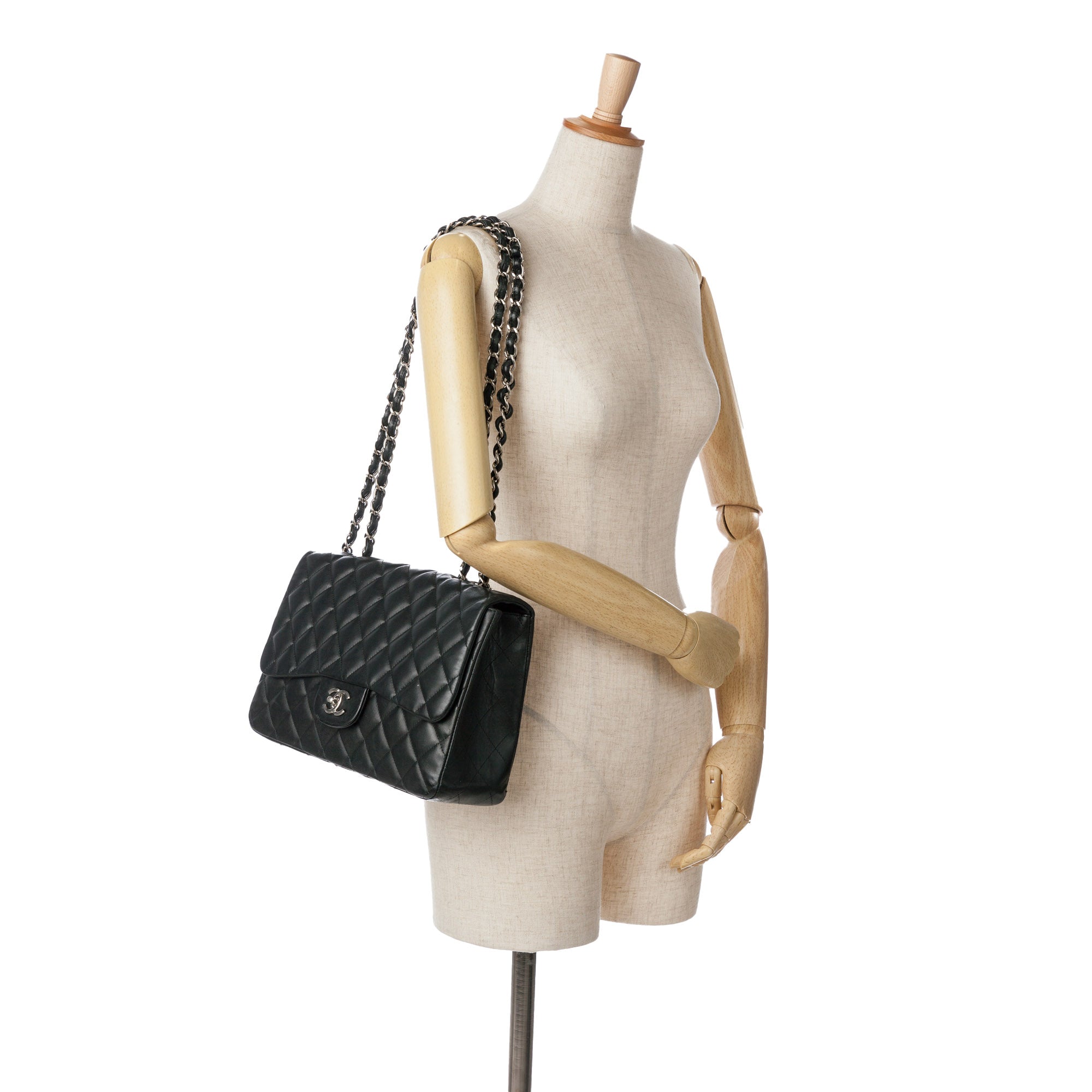 Chanel Jumbo Classic Lambskin Single Flap - image 9