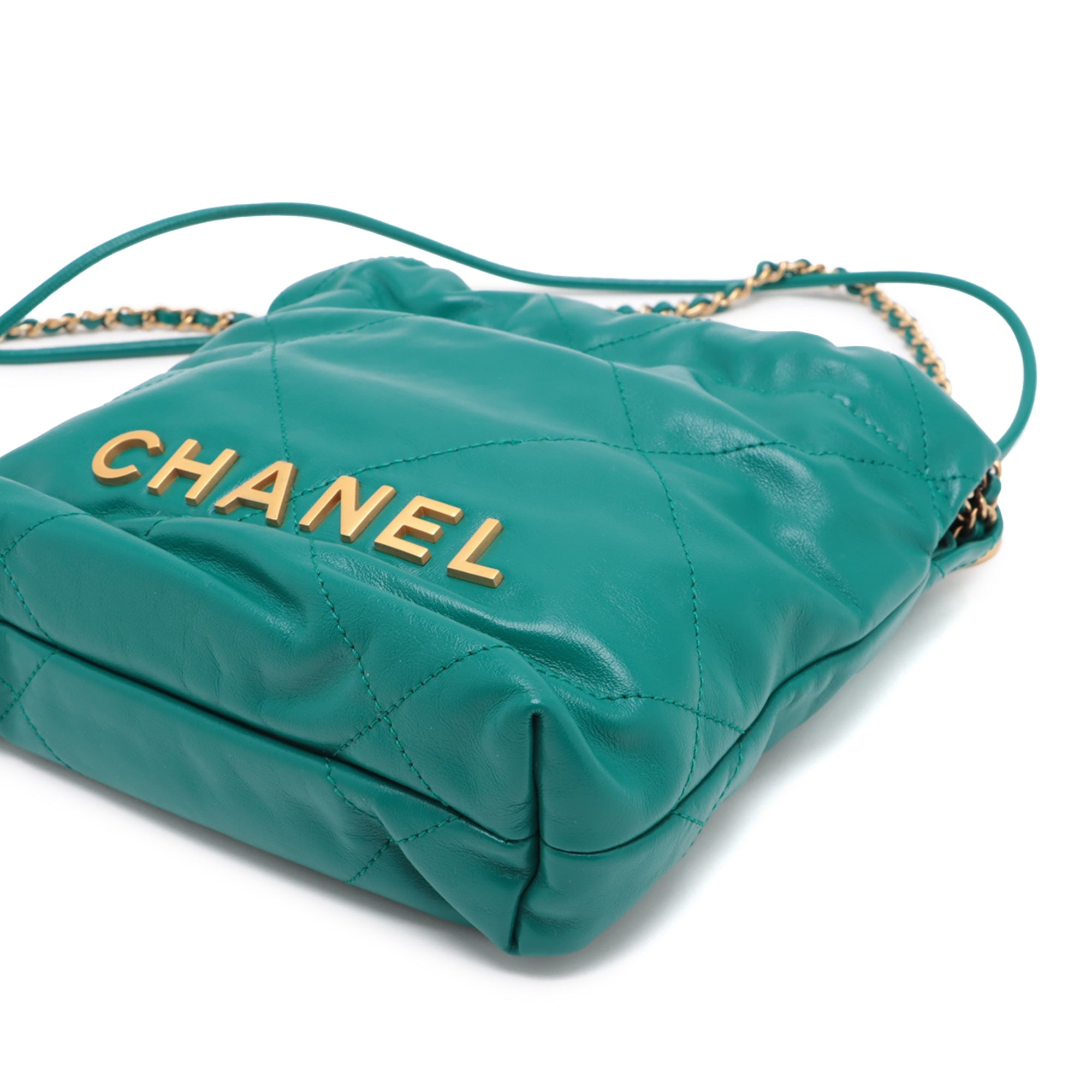 Chanel Mini Shiny Calfskin 22 Handbag - image 6