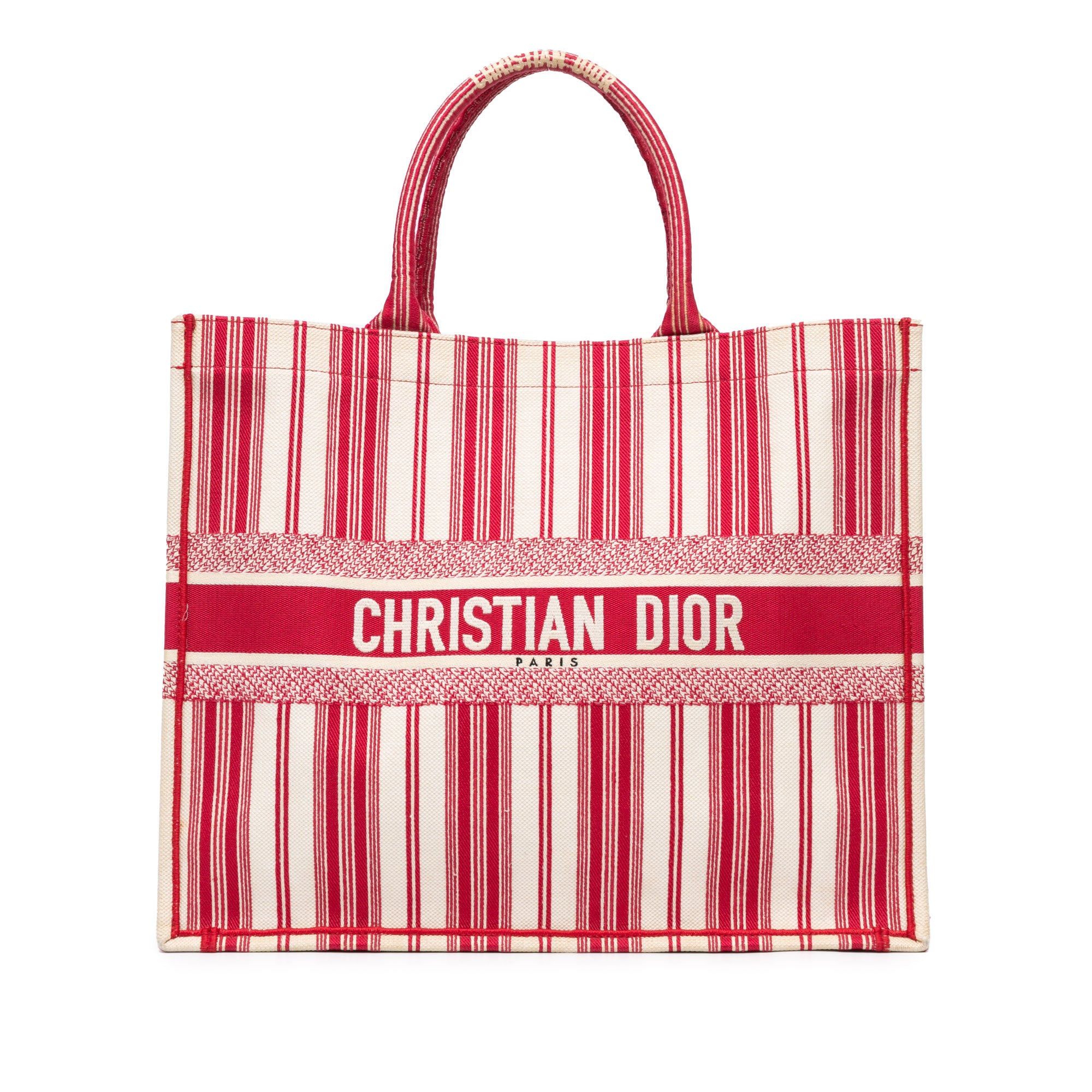 Dior Large Striped Book Tote - image 1