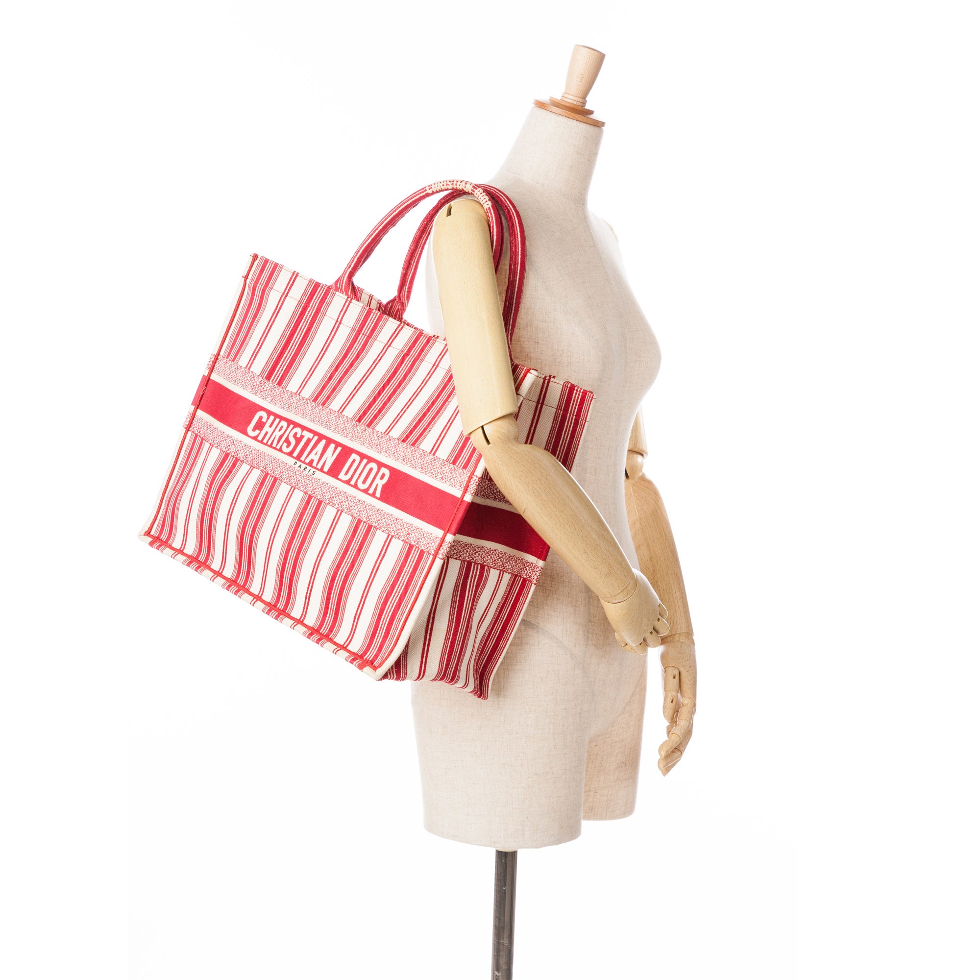 Dior Large Striped Book Tote - image 9