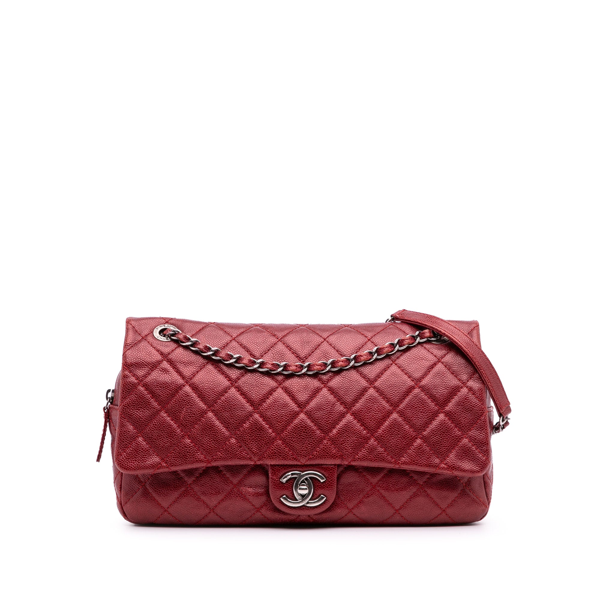 Chanel Medium Quilted Caviar Easy Flap - image 1