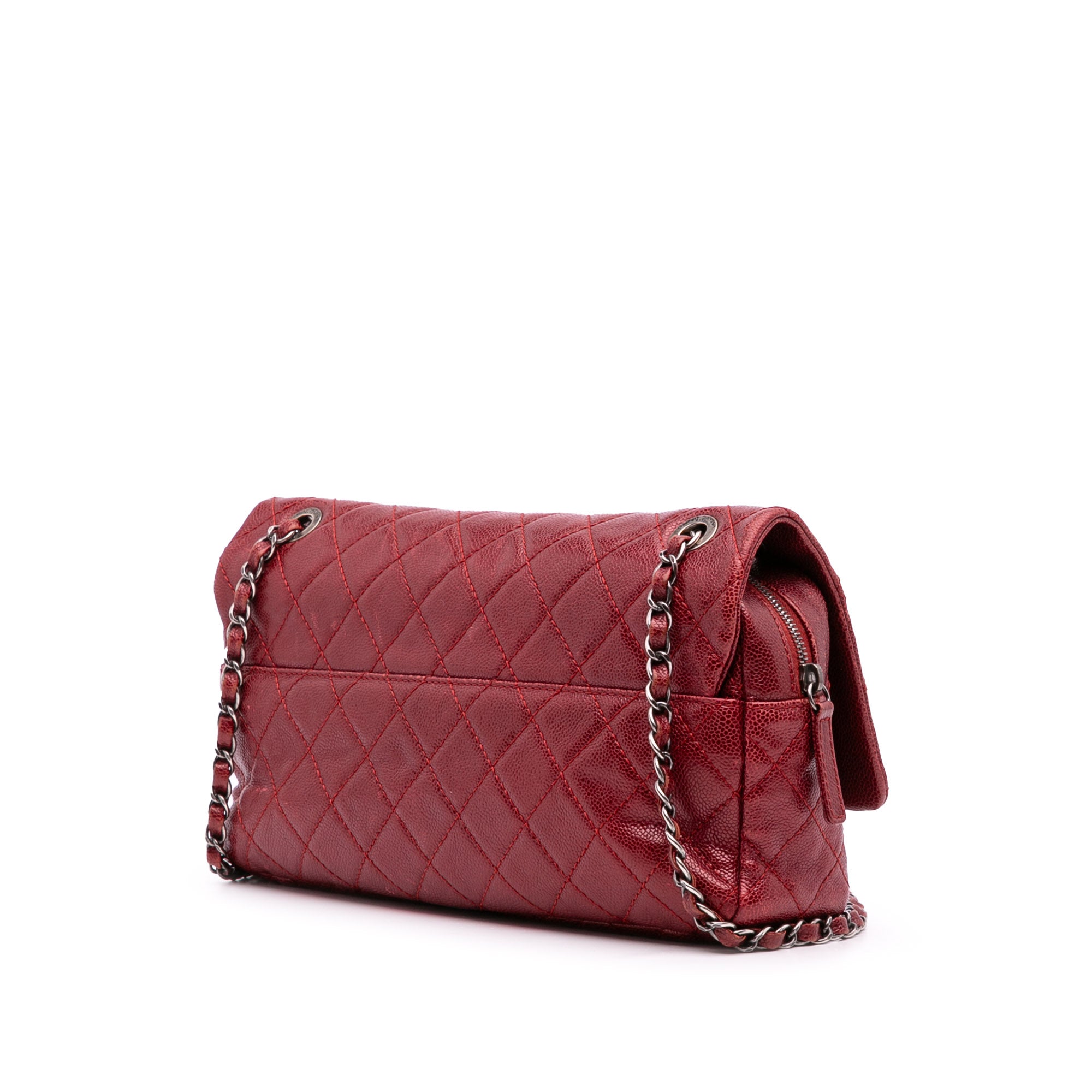 Chanel Medium Quilted Caviar Easy Flap - image 2