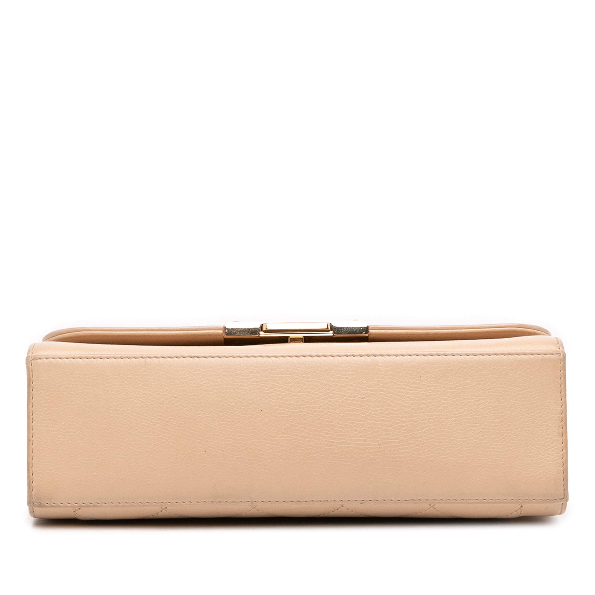 Chanel Medium Quilted Calfskin Label Click Flap - image 3