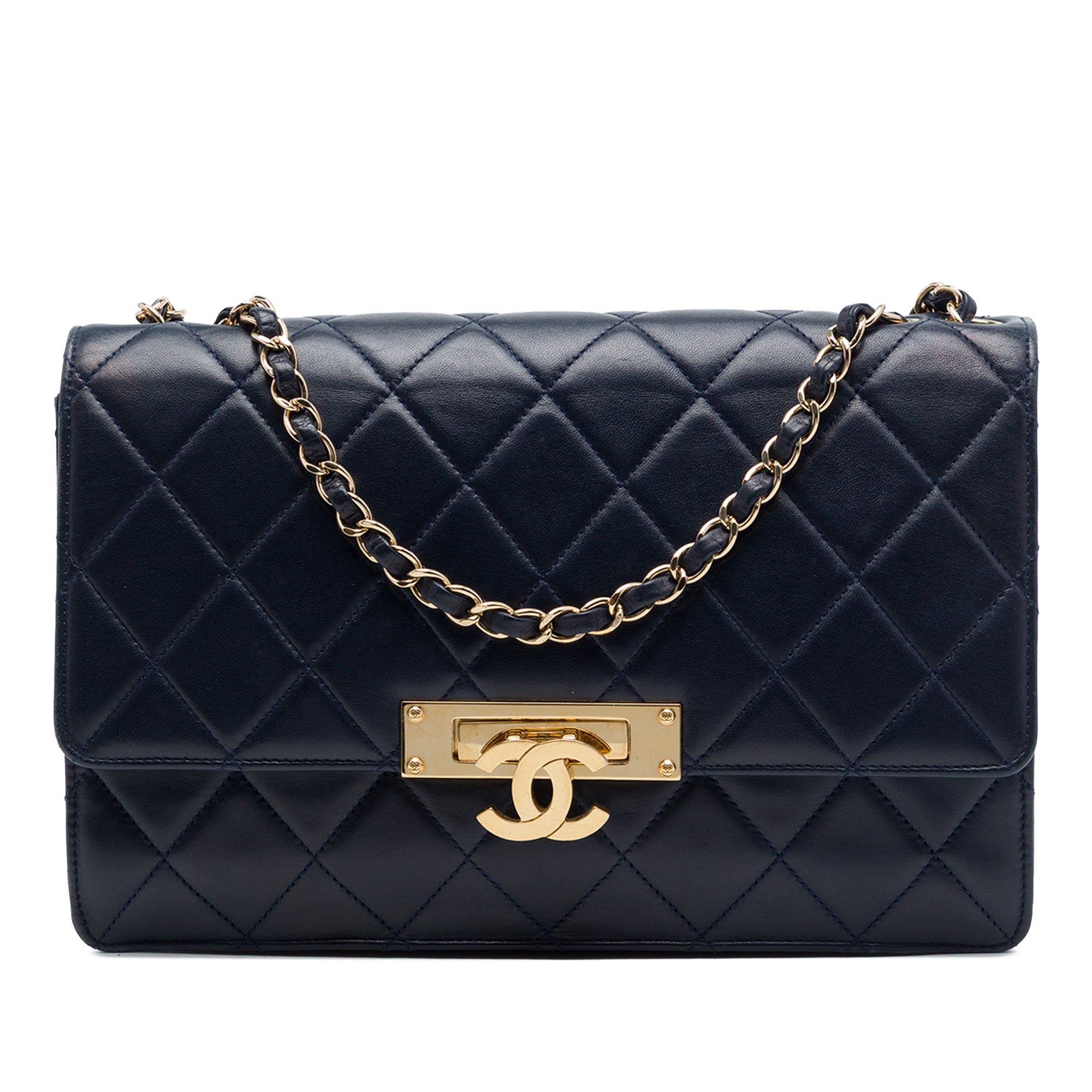 Chanel Quilted Lambskin Golden Class Flap - image 1
