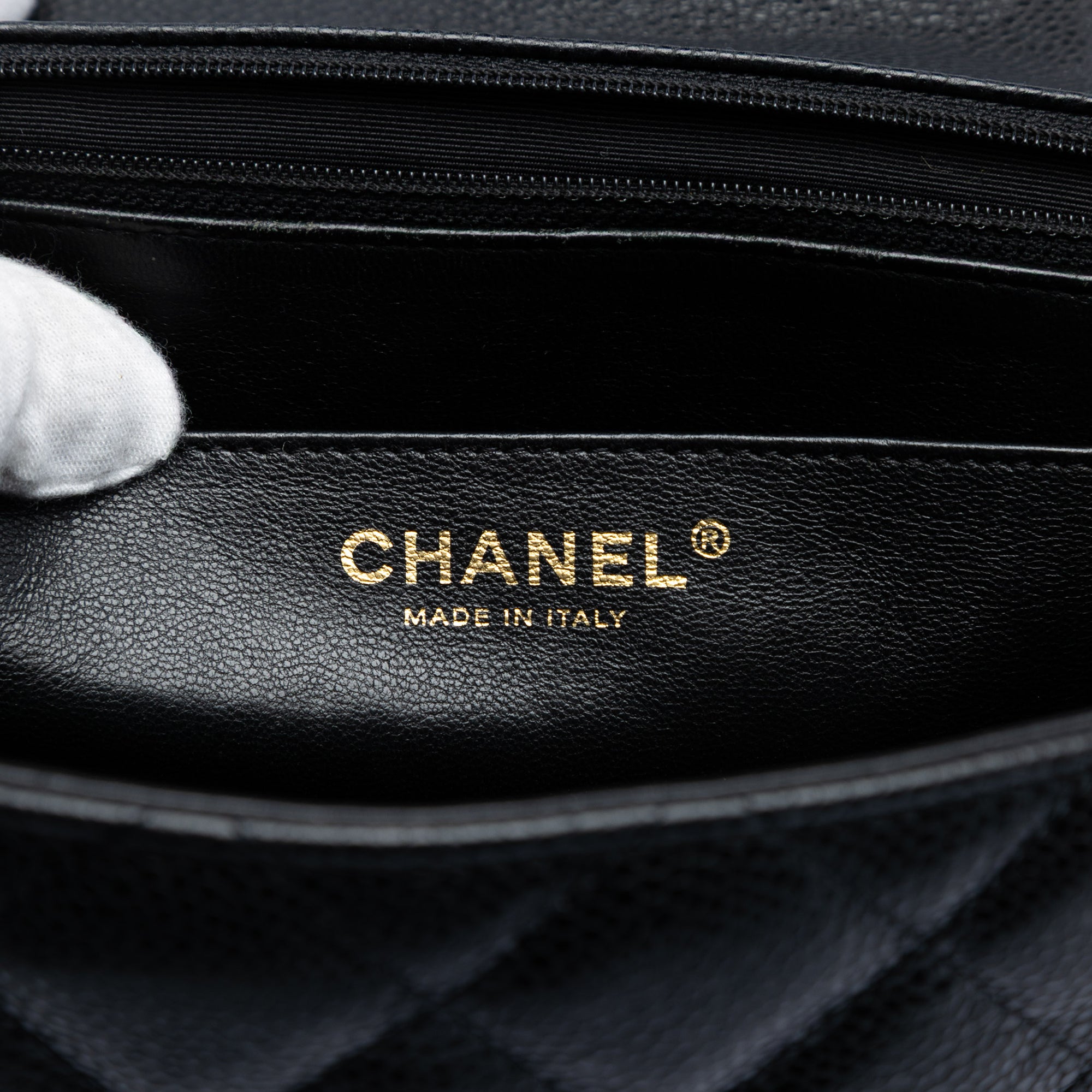 Chanel Jumbo Classic Caviar Single Flap - image 5