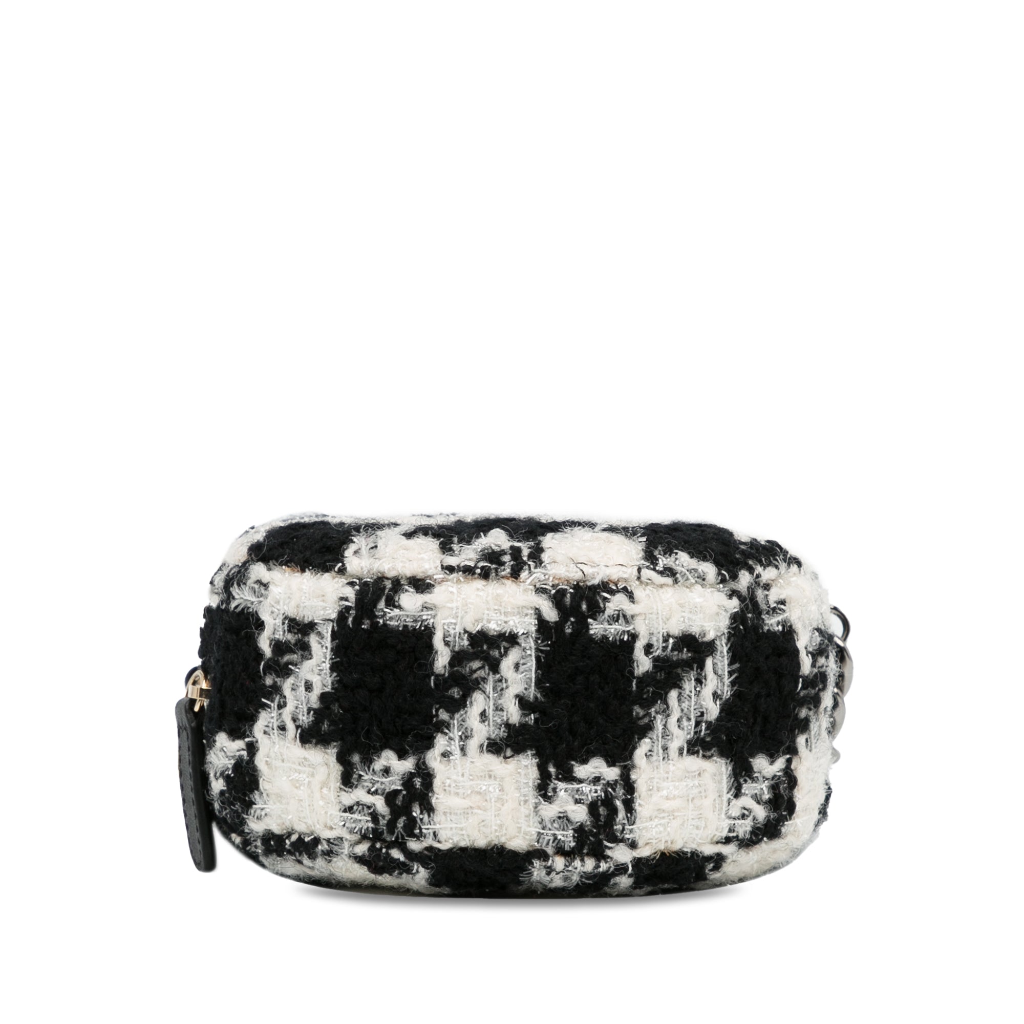 Chanel Tweed 19 Round Clutch with Chain - image 5