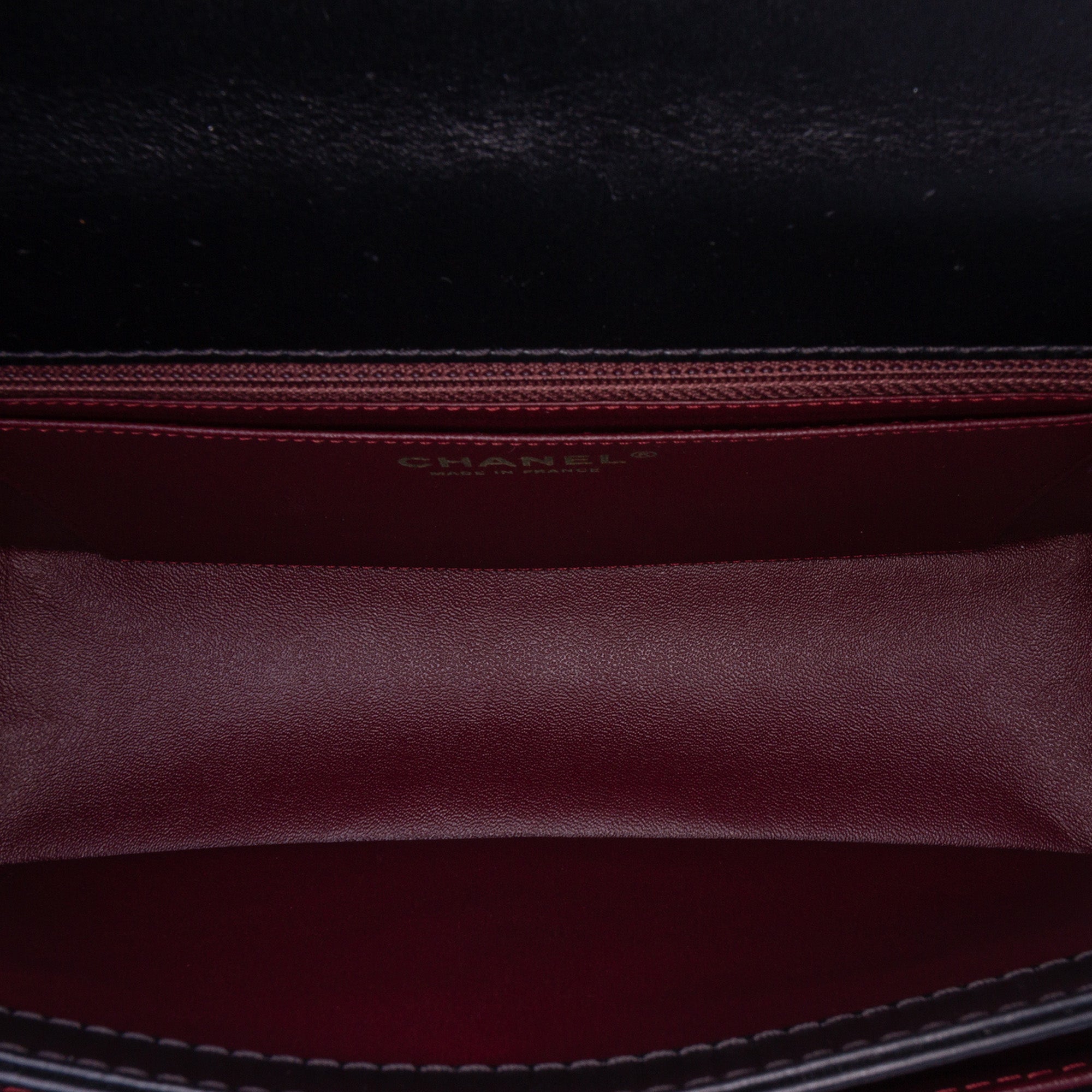 Chanel Embossed Calfskin Single Flap - image 4