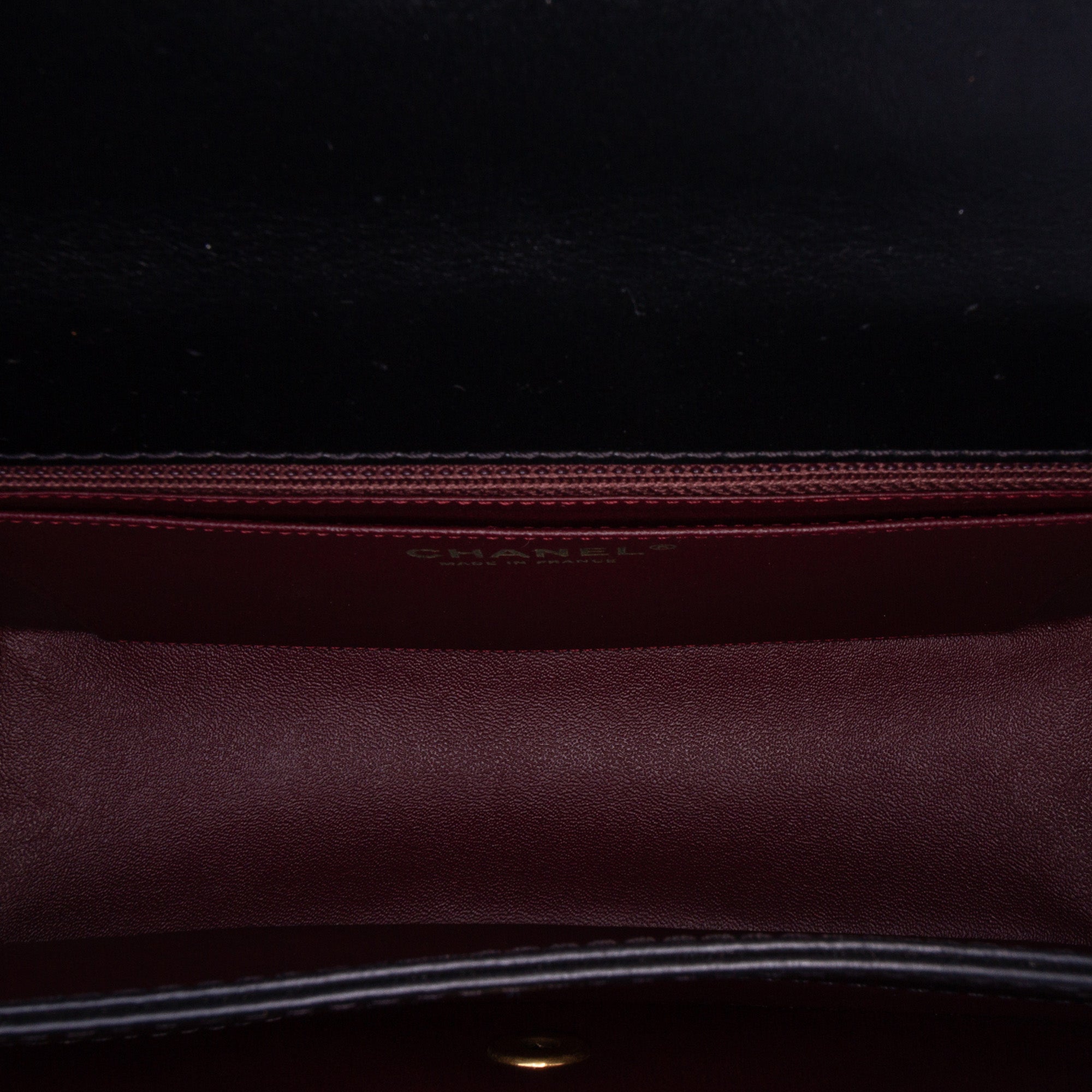 Chanel Embossed Calfskin Single Flap - image 5