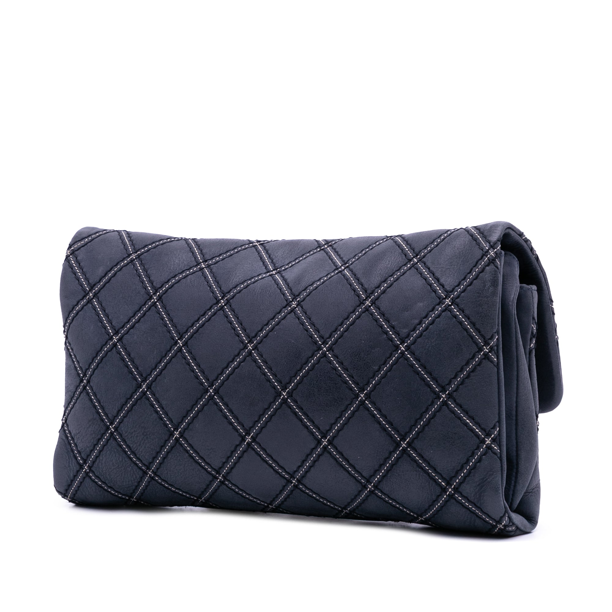 Chanel Jumbo Quilted Calfskin Triple Stitched Flap - image 2