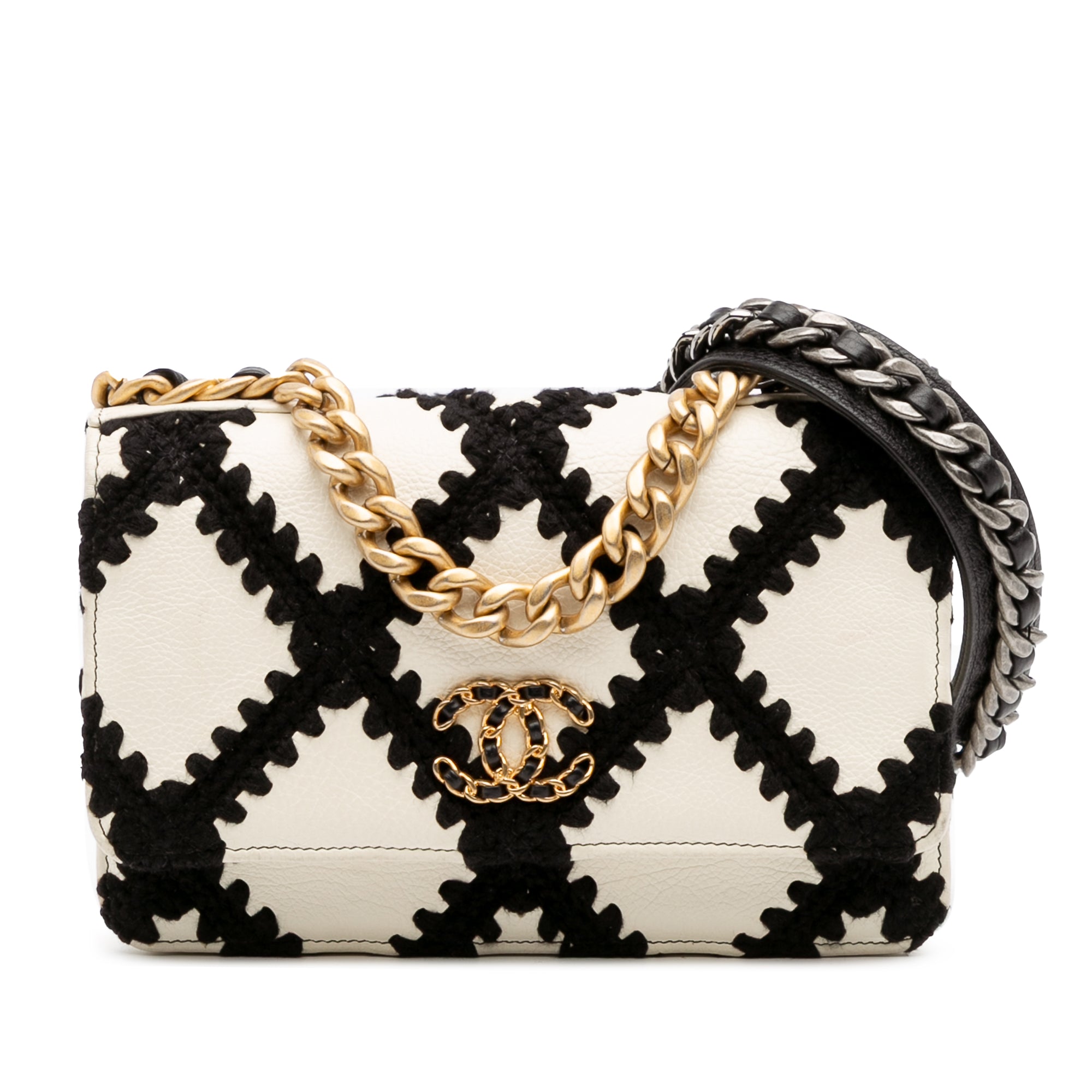 Chanel Calfskin Crochet 19 Wallet On Chain - image 1
