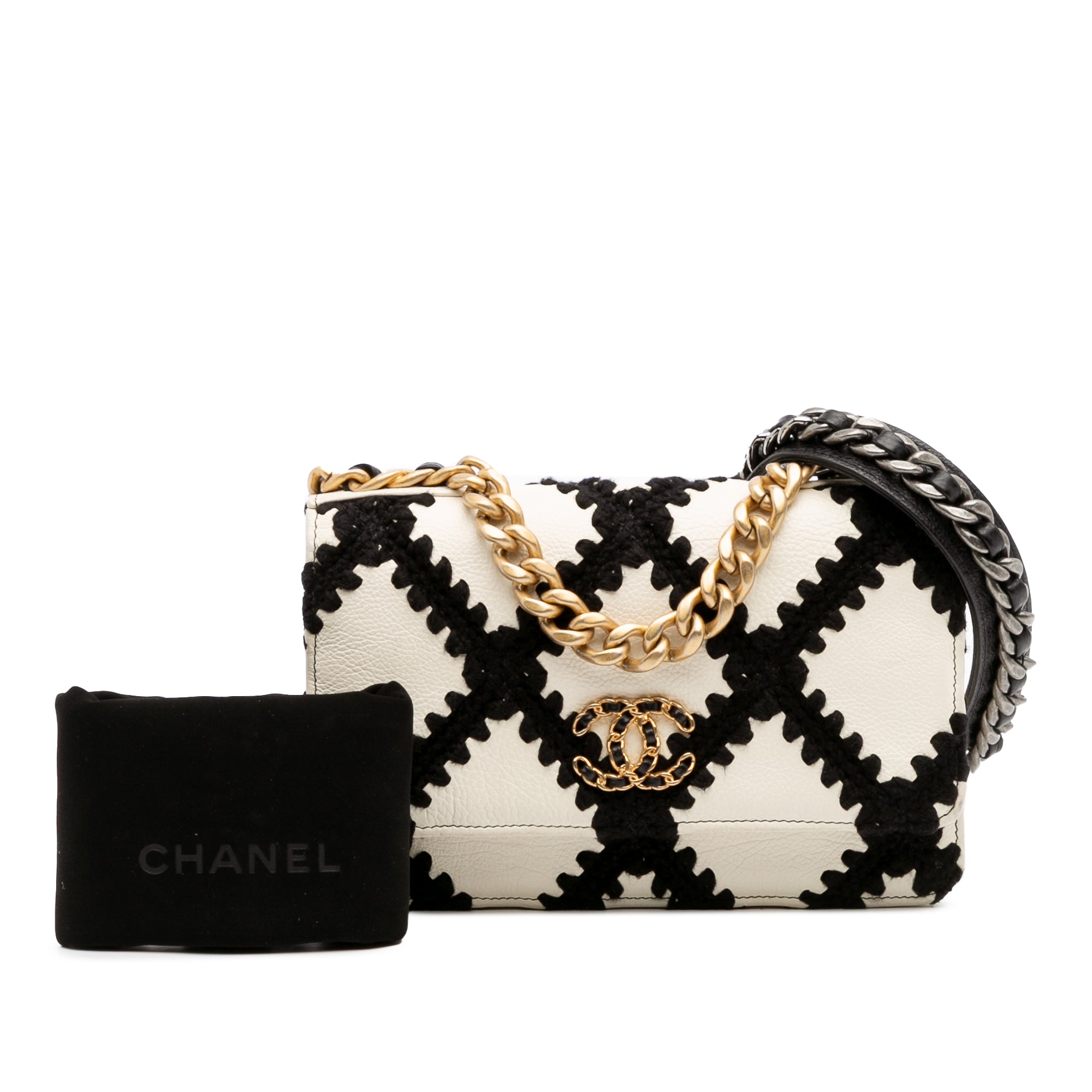 Chanel Calfskin Crochet 19 Wallet On Chain - image 13