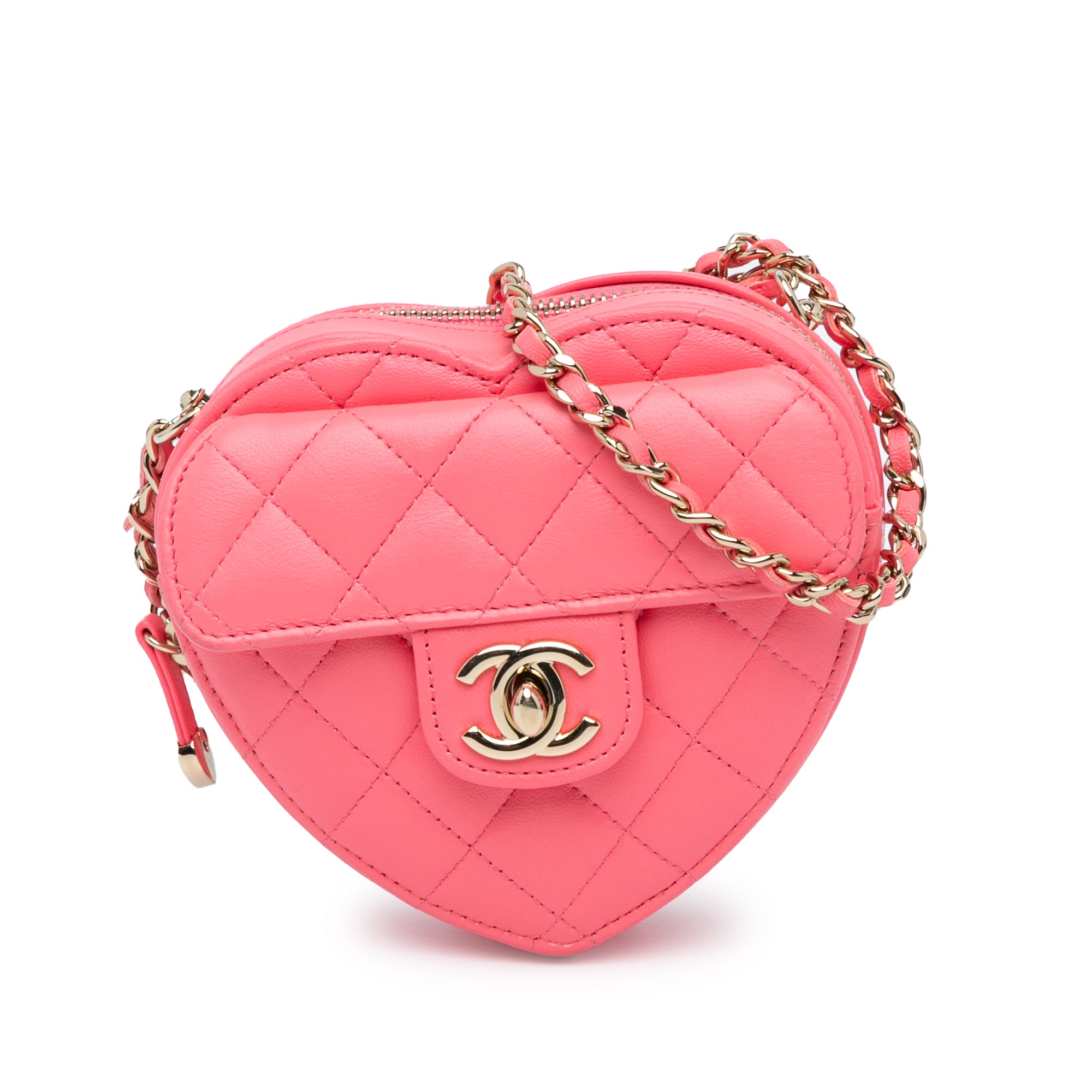 Chanel Mini Lambskin CC in Love Heart Crossbody - image 1