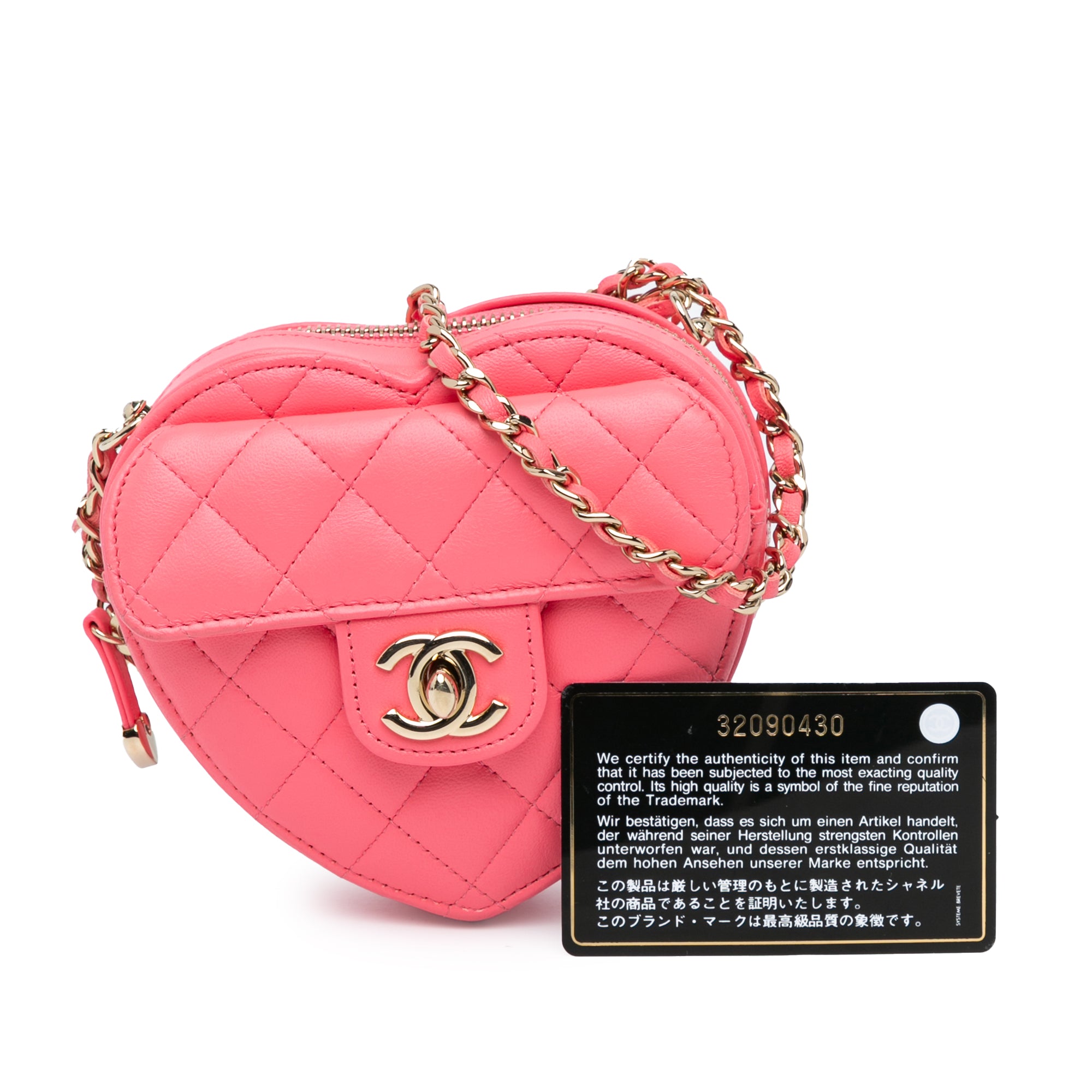 Chanel Mini Lambskin CC in Love Heart Crossbody - image 10