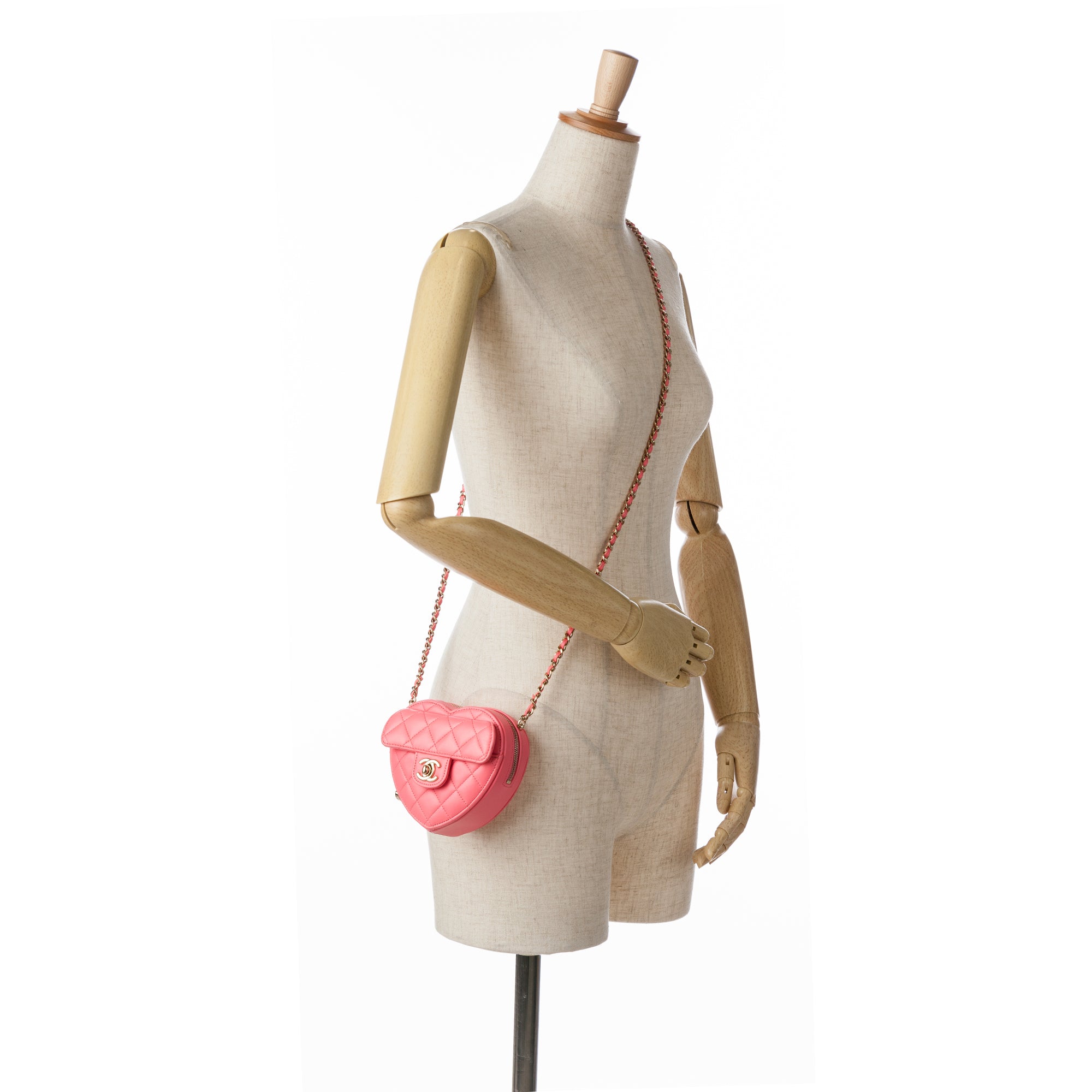 Chanel Mini Lambskin CC in Love Heart Crossbody - image 11