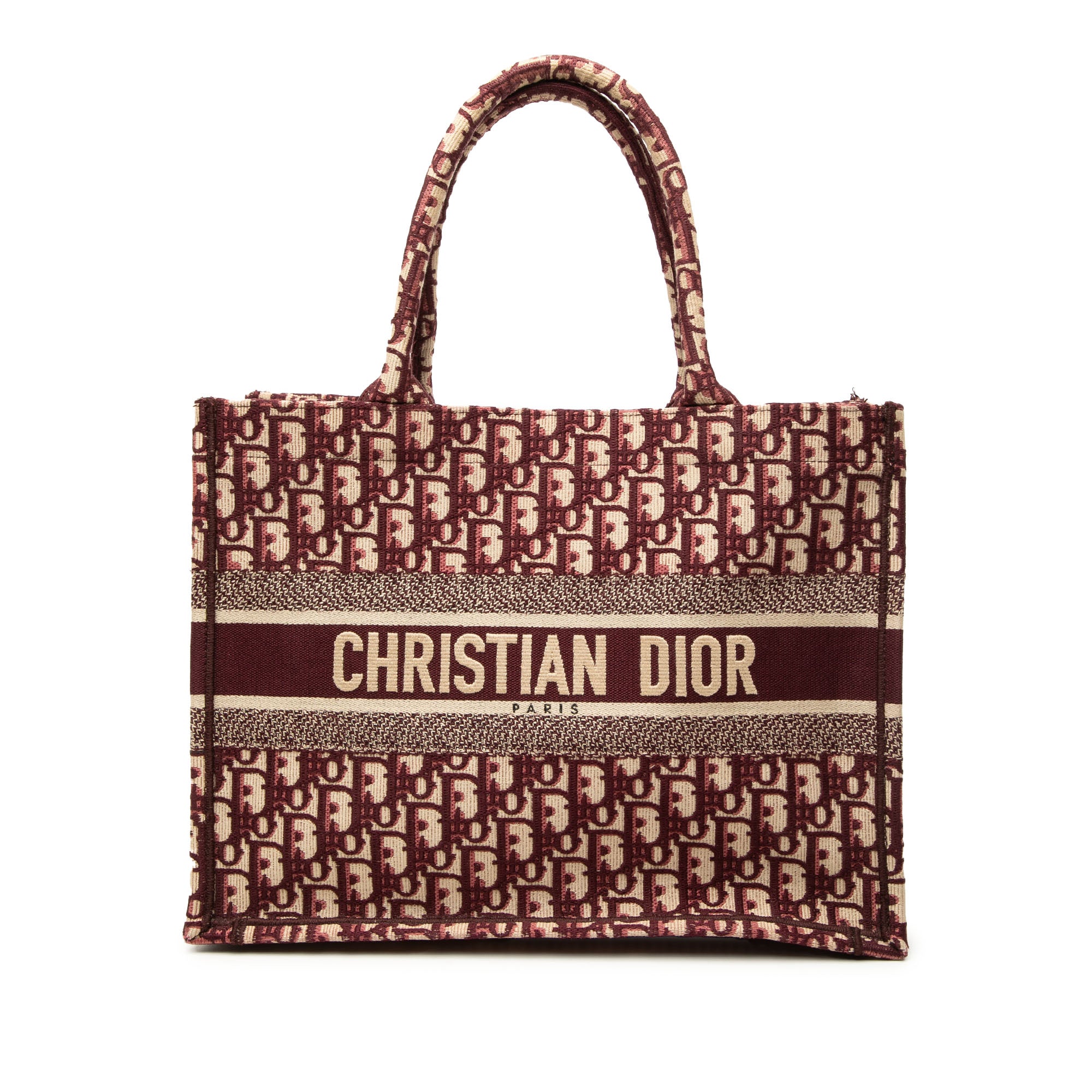 Dior Medium Oblique Embroidered Canvas Book Tote - image 1