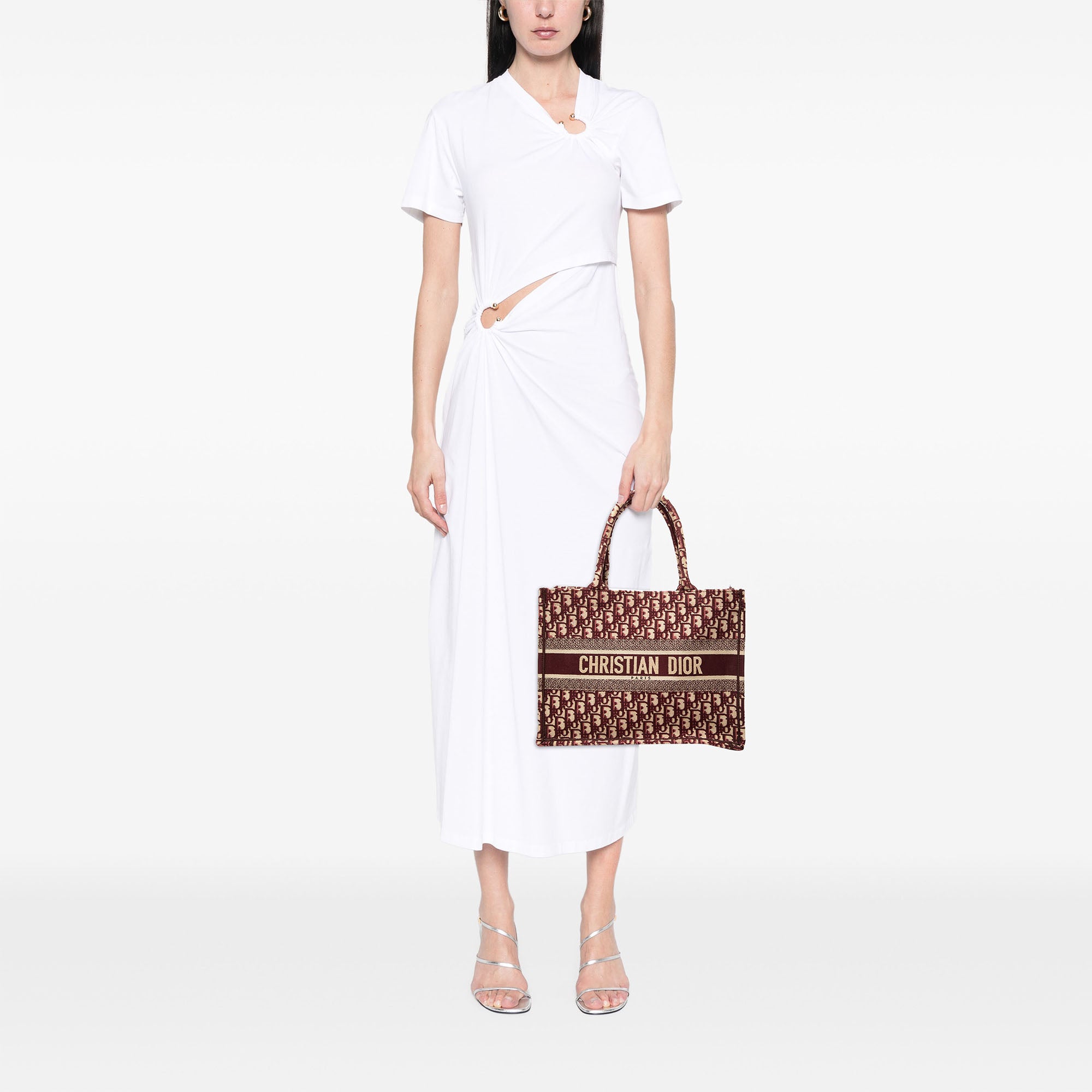 Dior Medium Oblique Embroidered Canvas Book Tote - image 8