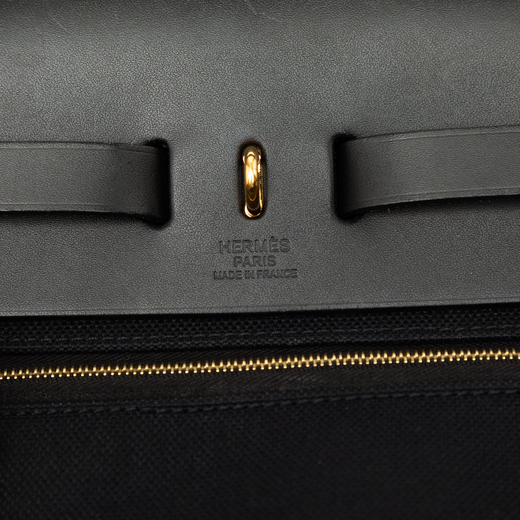 Hermès Military Toile and Vache Hunter Herbag Zip 31 - image 5