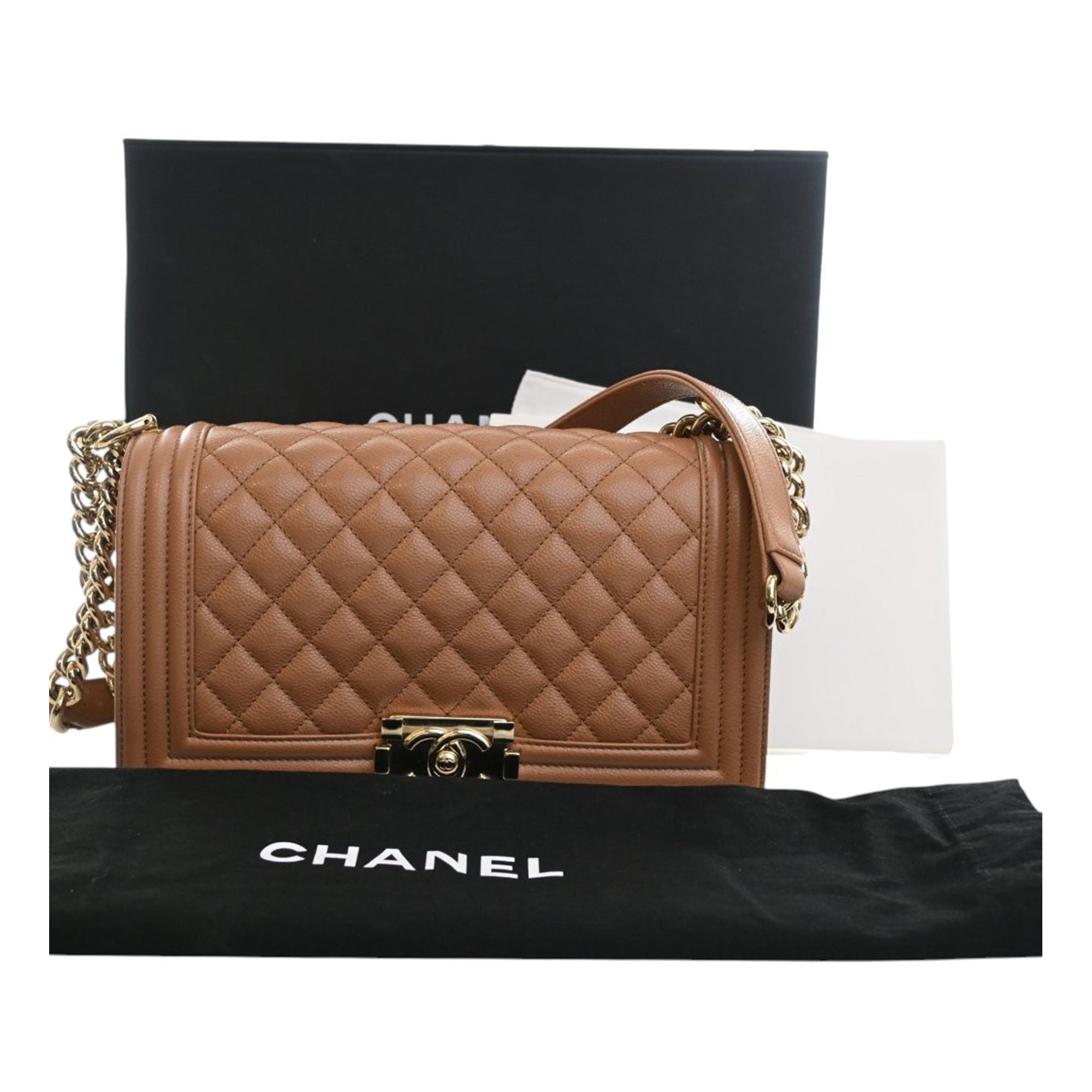 Chanel Old Medium Quilted Caviar Boy Flap - image 14
