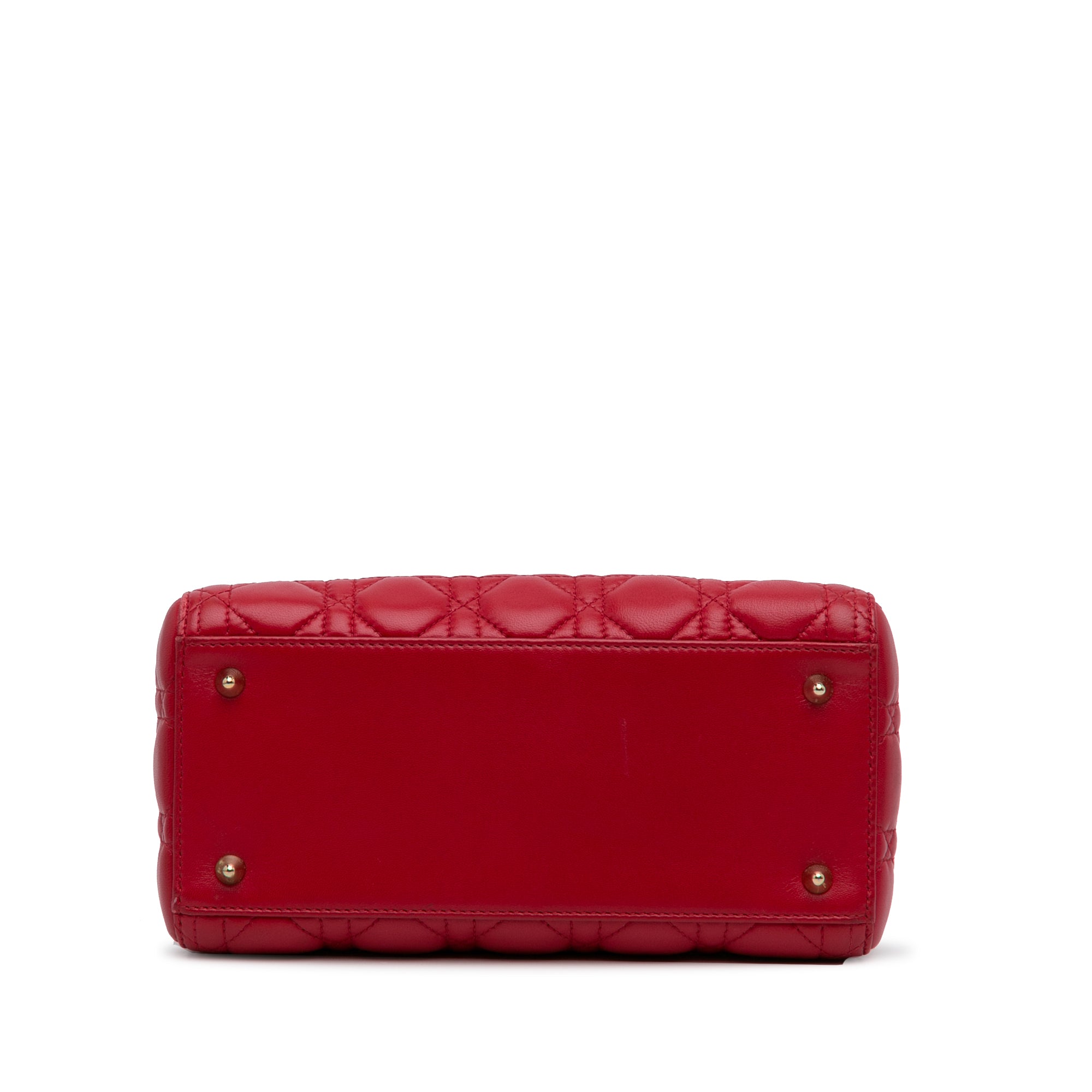 Dior Medium Lambskin Cannage Lady Dior - image 4