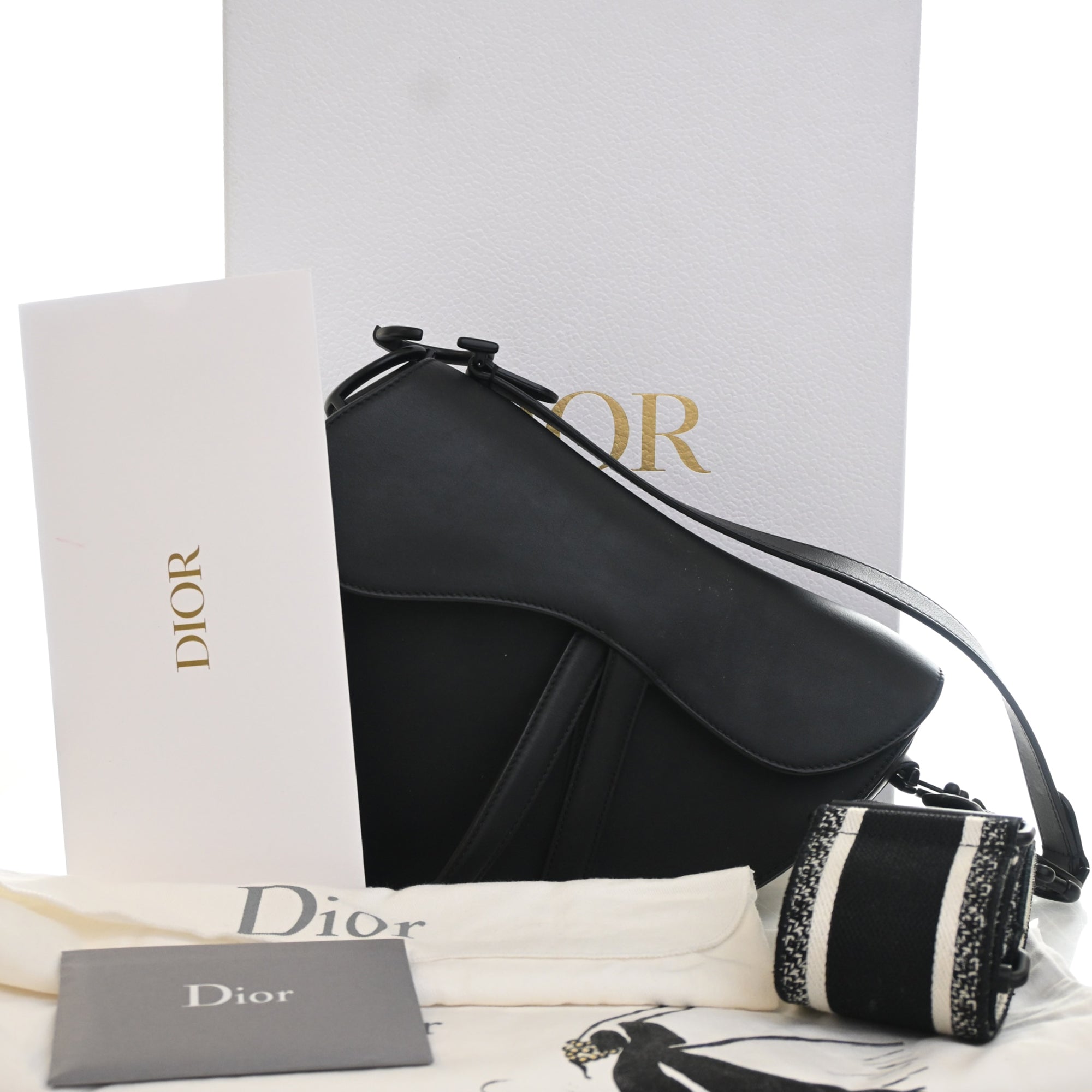 Dior Ultra Matte Calfskin Saddle Bag - image 13