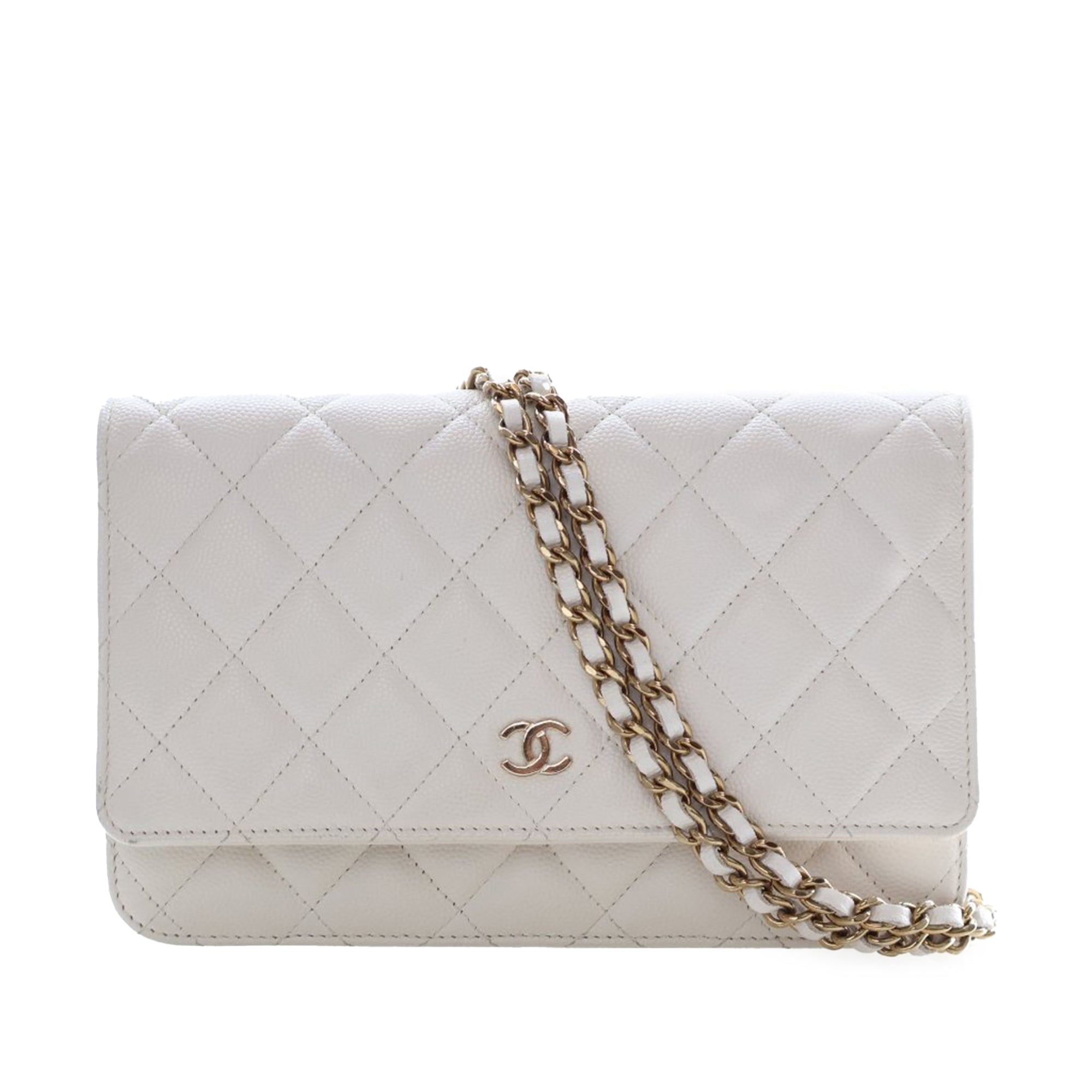 Chanel Classic Caviar Wallet On Chain - image 1