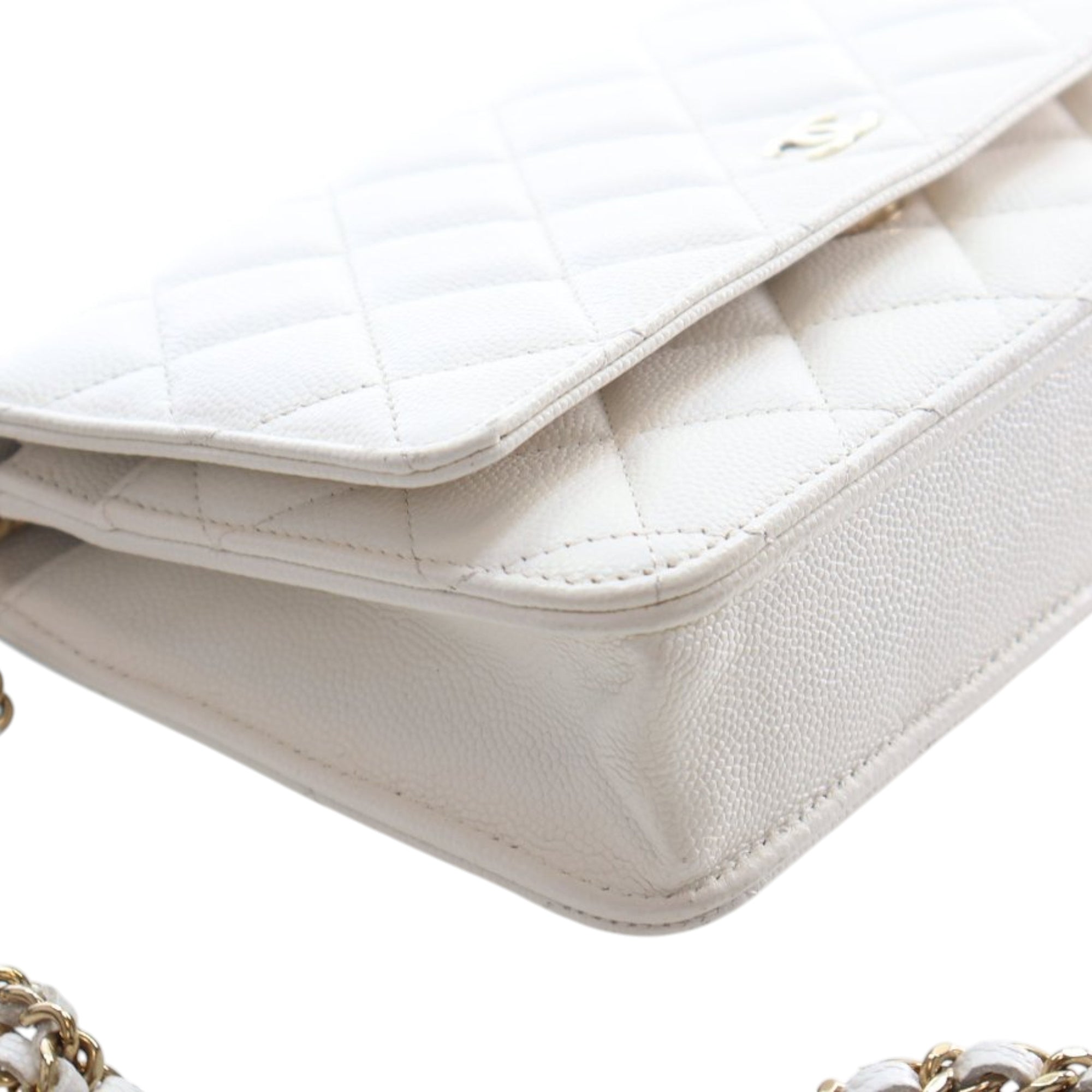 Chanel Classic Caviar Wallet On Chain - image 6