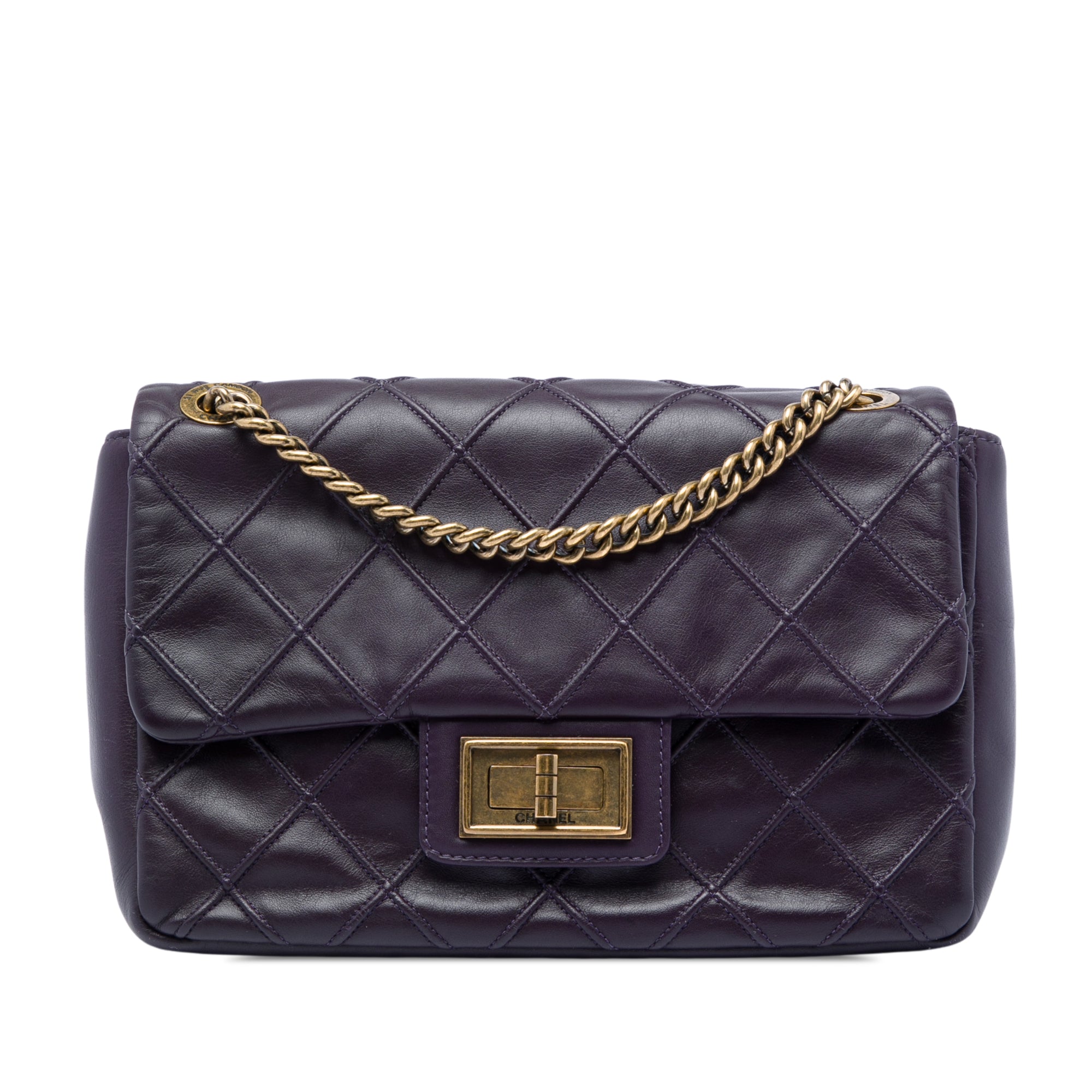 Chanel Small Diamond Debossed Calfskin Reissue 2.55 Cosmos Flap - image 1