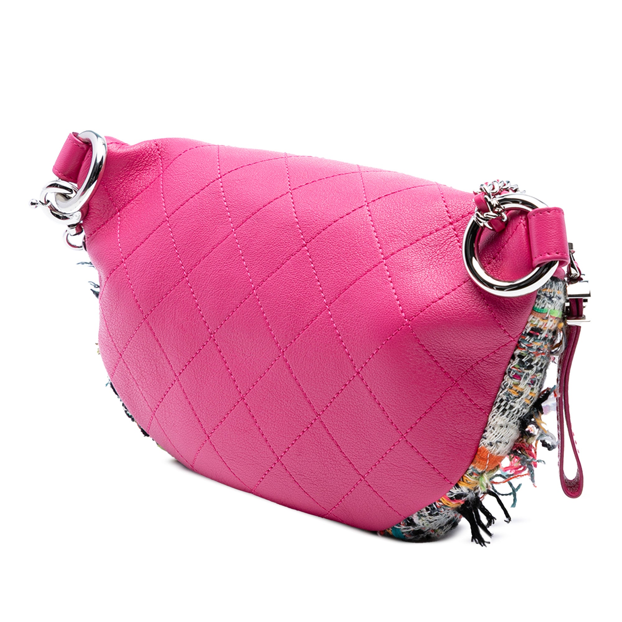Chanel Tweed and Stitched Calfskin Gabrielle Waist Bag - image 2