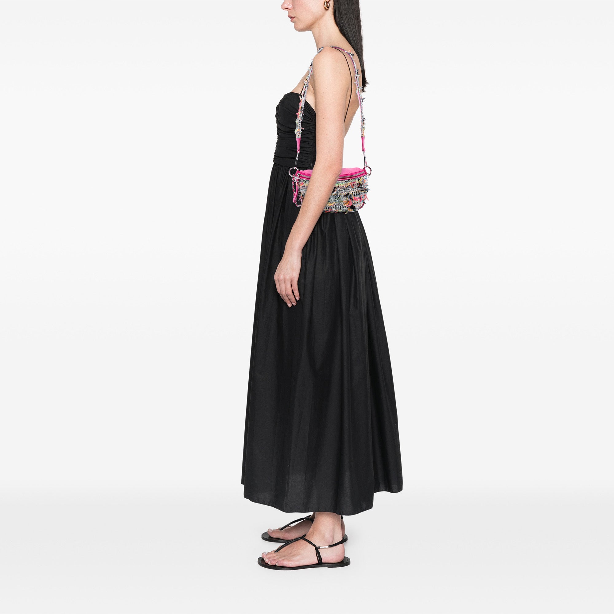 Chanel Tweed and Stitched Calfskin Gabrielle Waist Bag - image 7