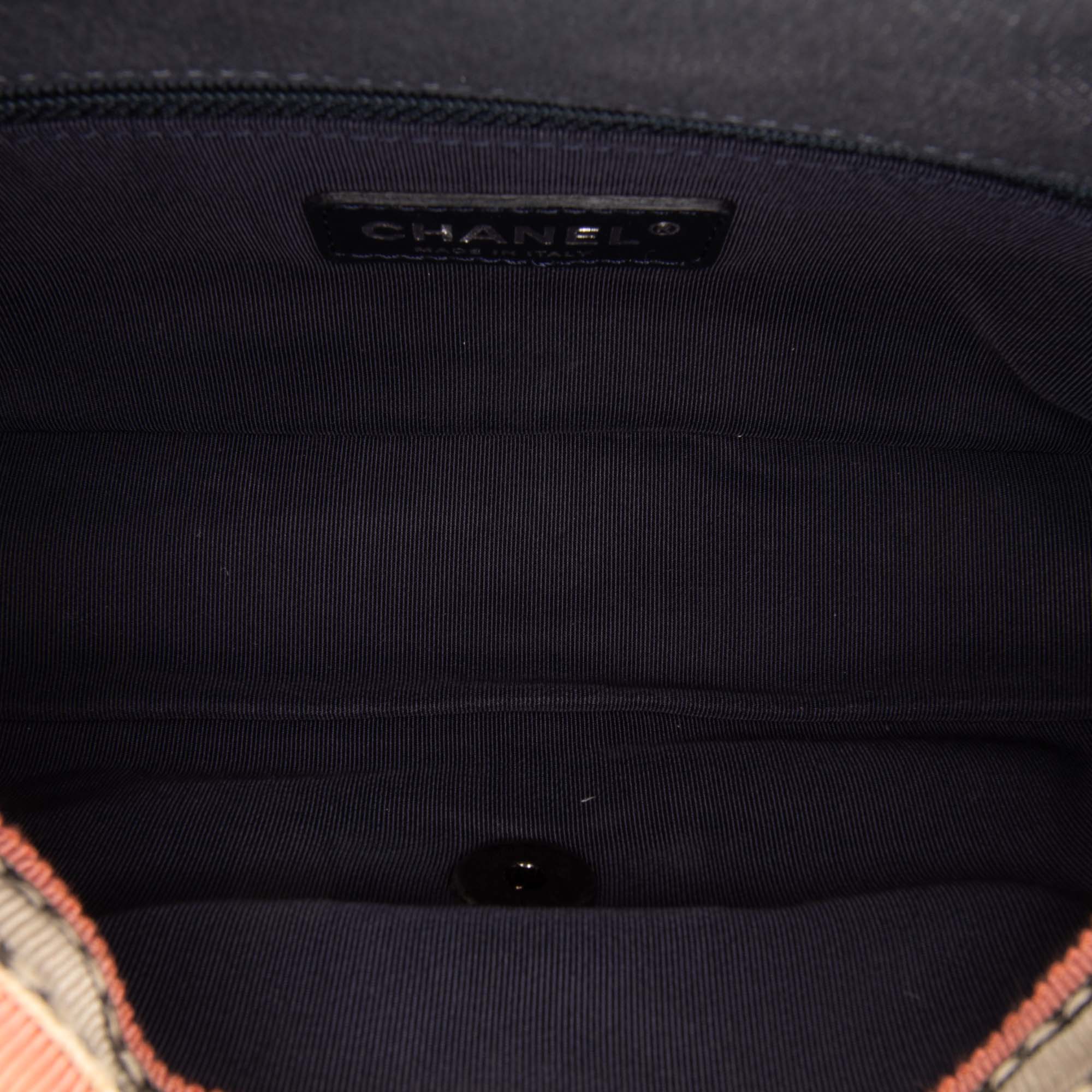 Chanel Small Pleated Denim Scale Effect Turtle Flap - image 4