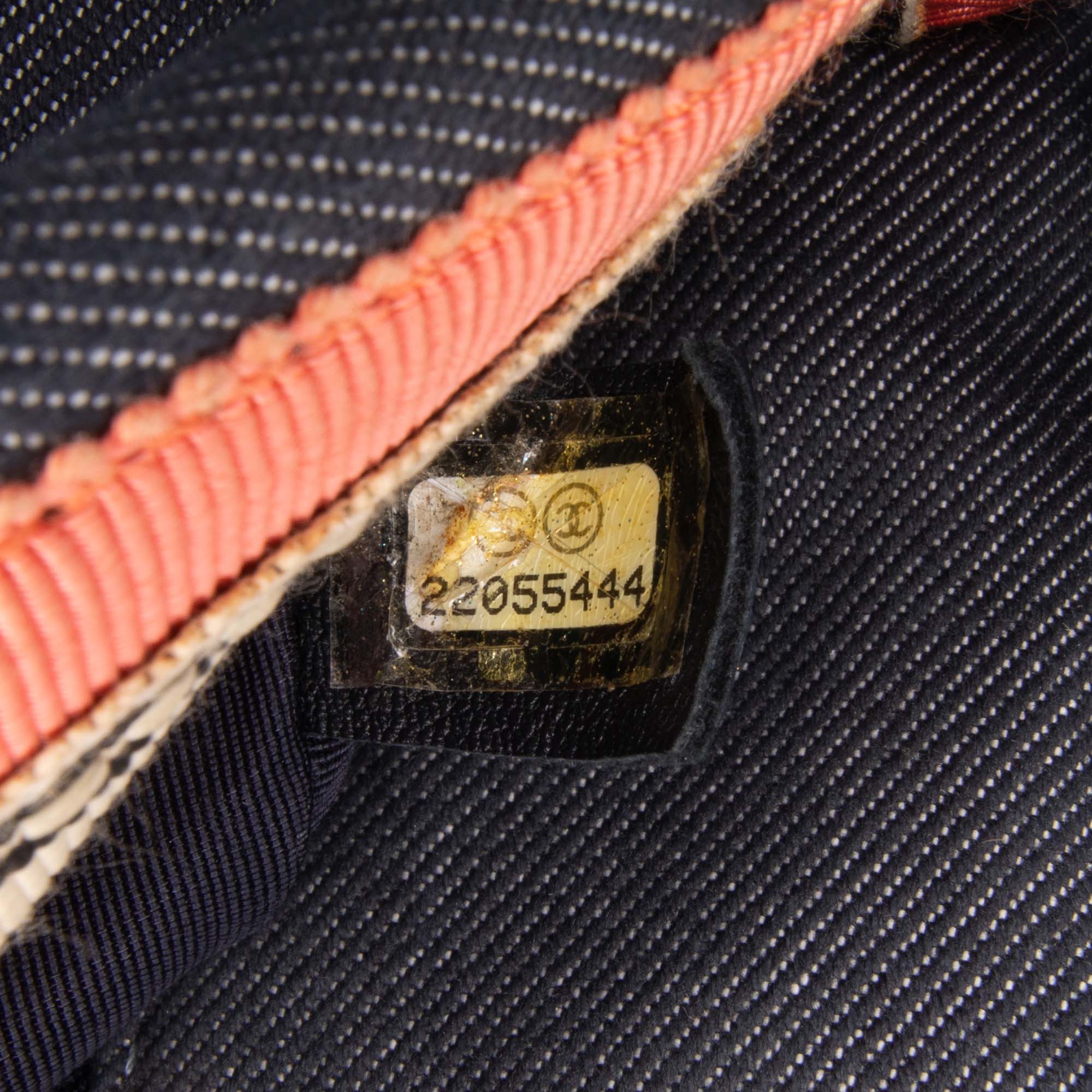 Chanel Small Pleated Denim Scale Effect Turtle Flap - image 5