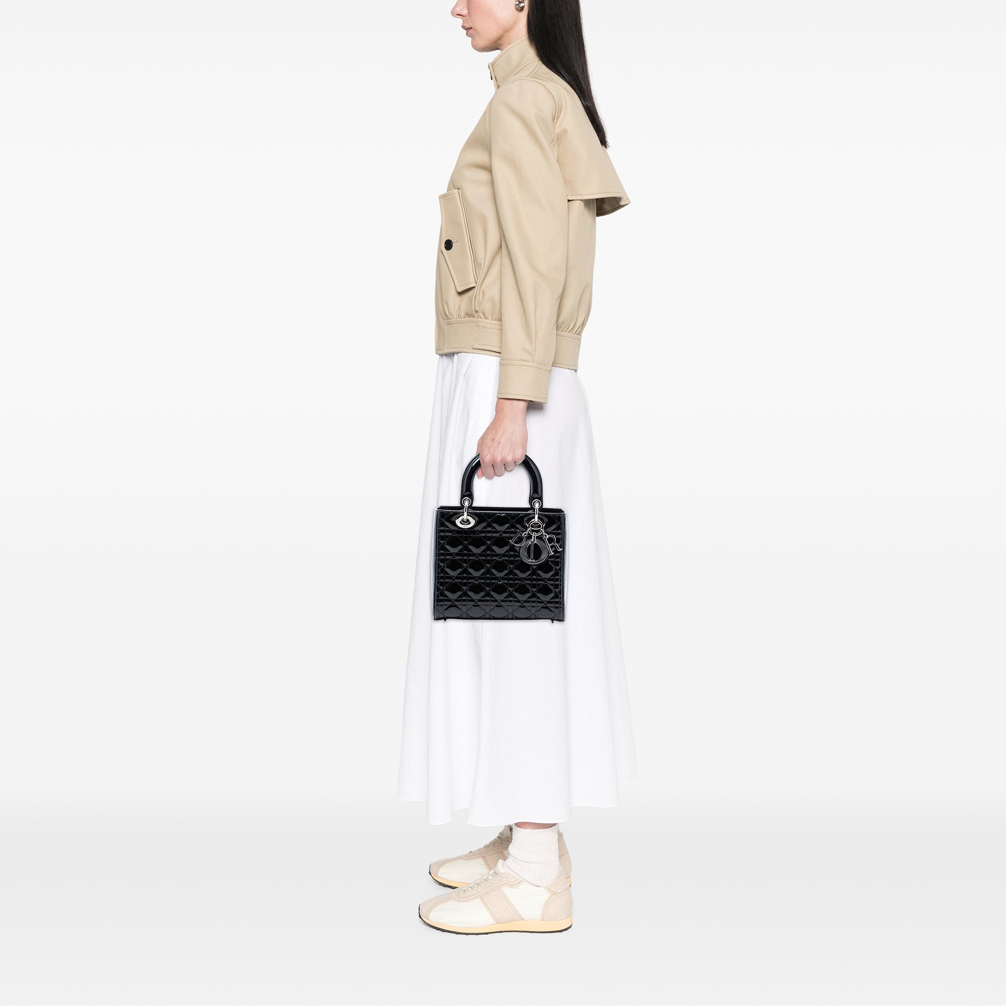 Dior Medium Patent Cannage Lady Dior - image 7