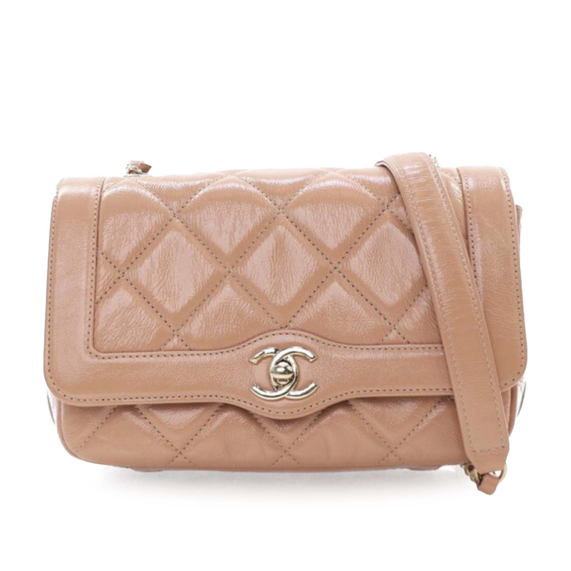 Chanel Mini Shiny Aged Calfskin Hold The Line Flap - image 1