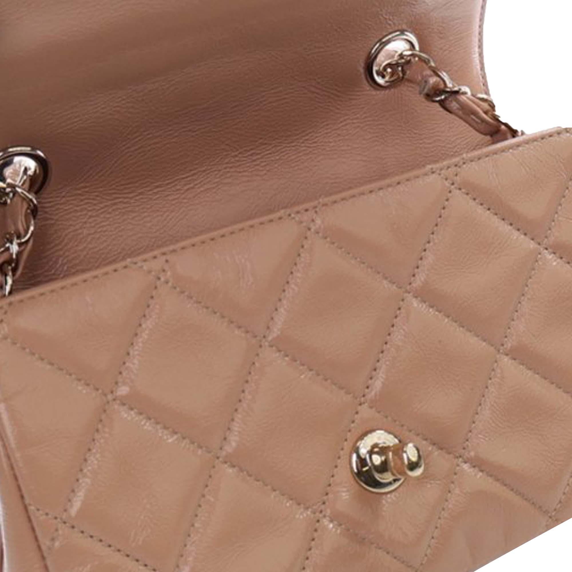 Chanel Mini Shiny Aged Calfskin Hold The Line Flap - image 13