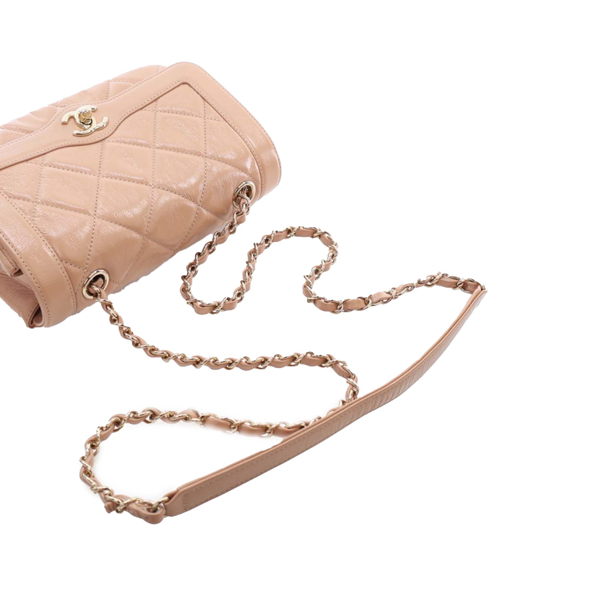 Chanel Mini Shiny Aged Calfskin Hold The Line Flap - image 14