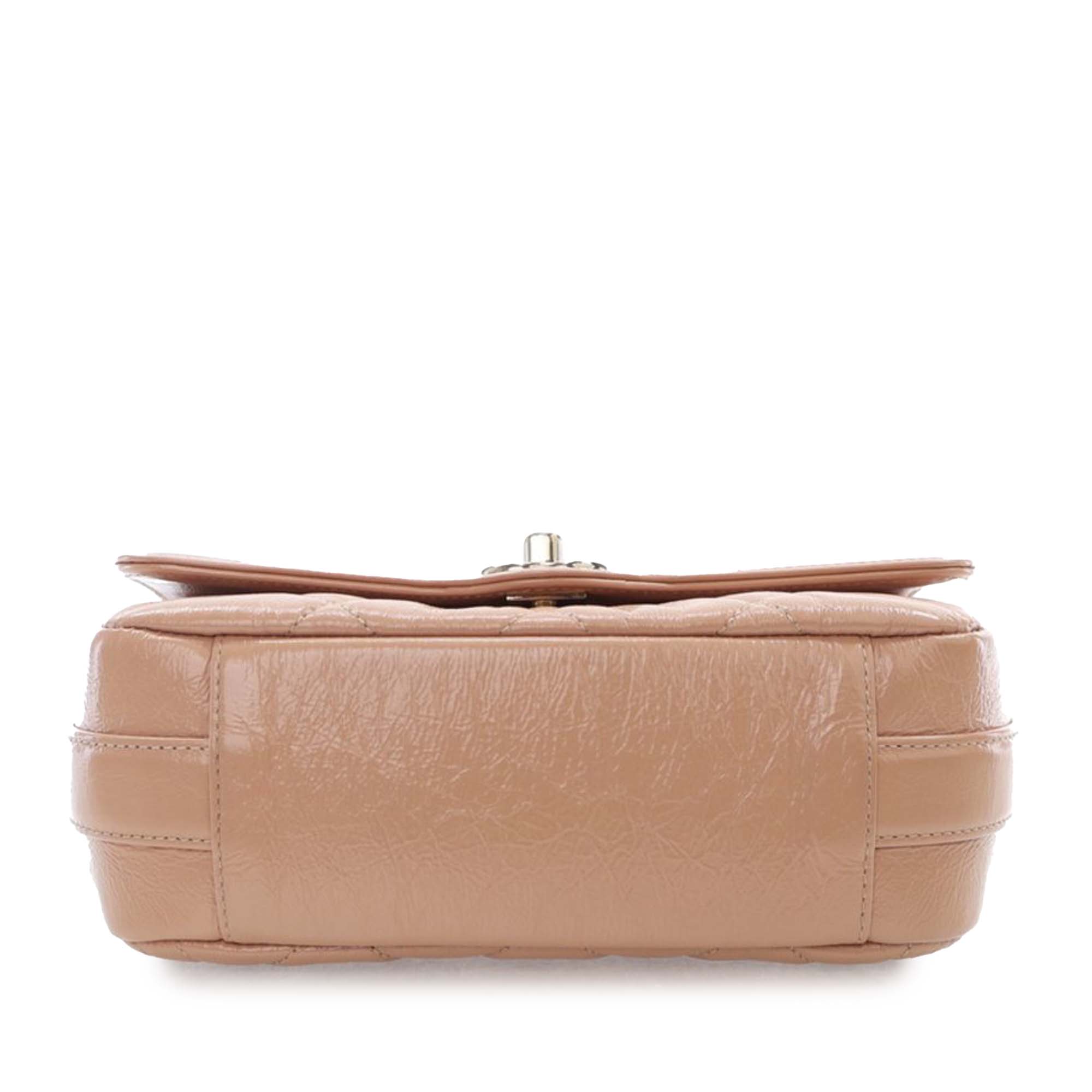 Chanel Mini Shiny Aged Calfskin Hold The Line Flap - image 5