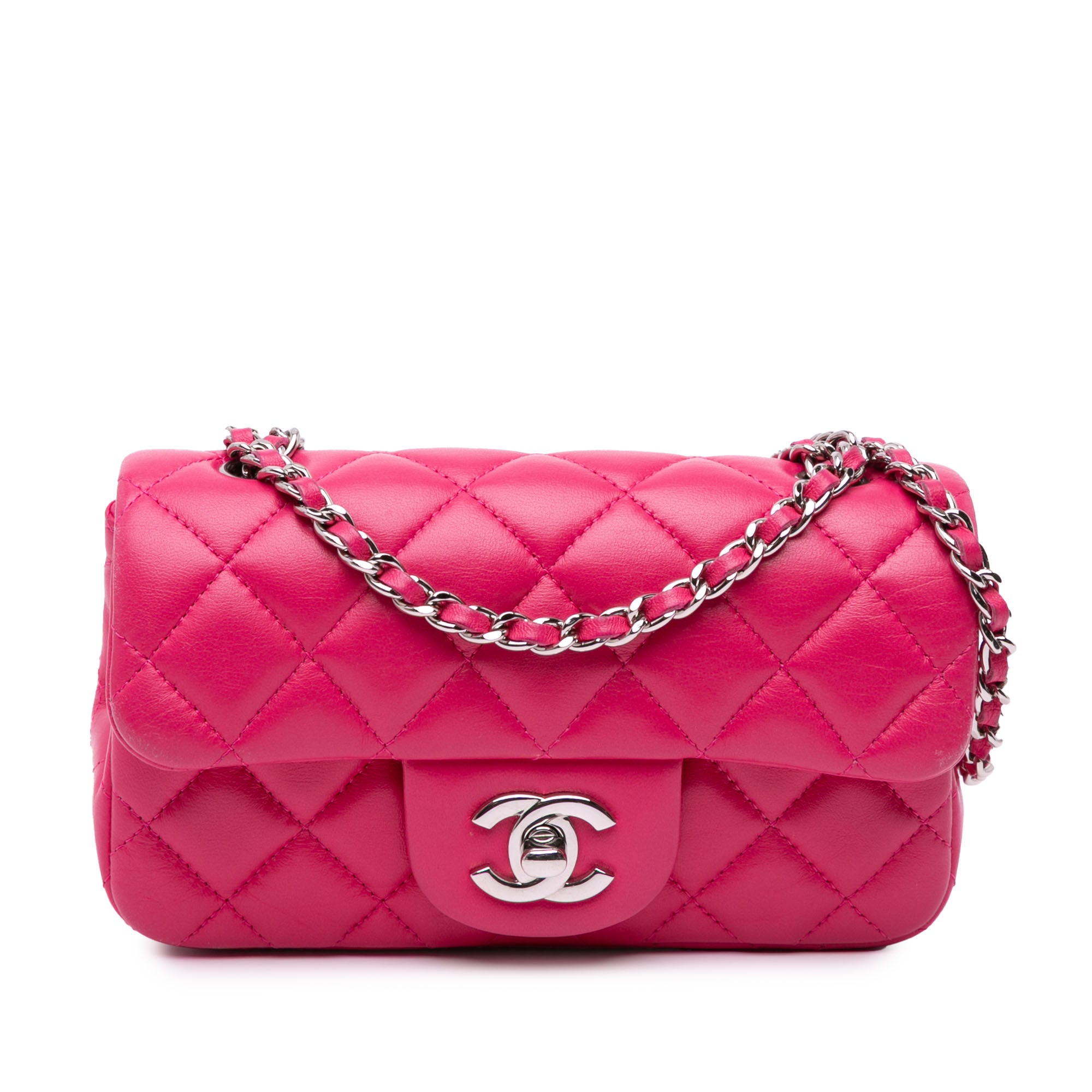 Chanel Extra Mini Rectangular Classic Lambskin Single Flap - image 1