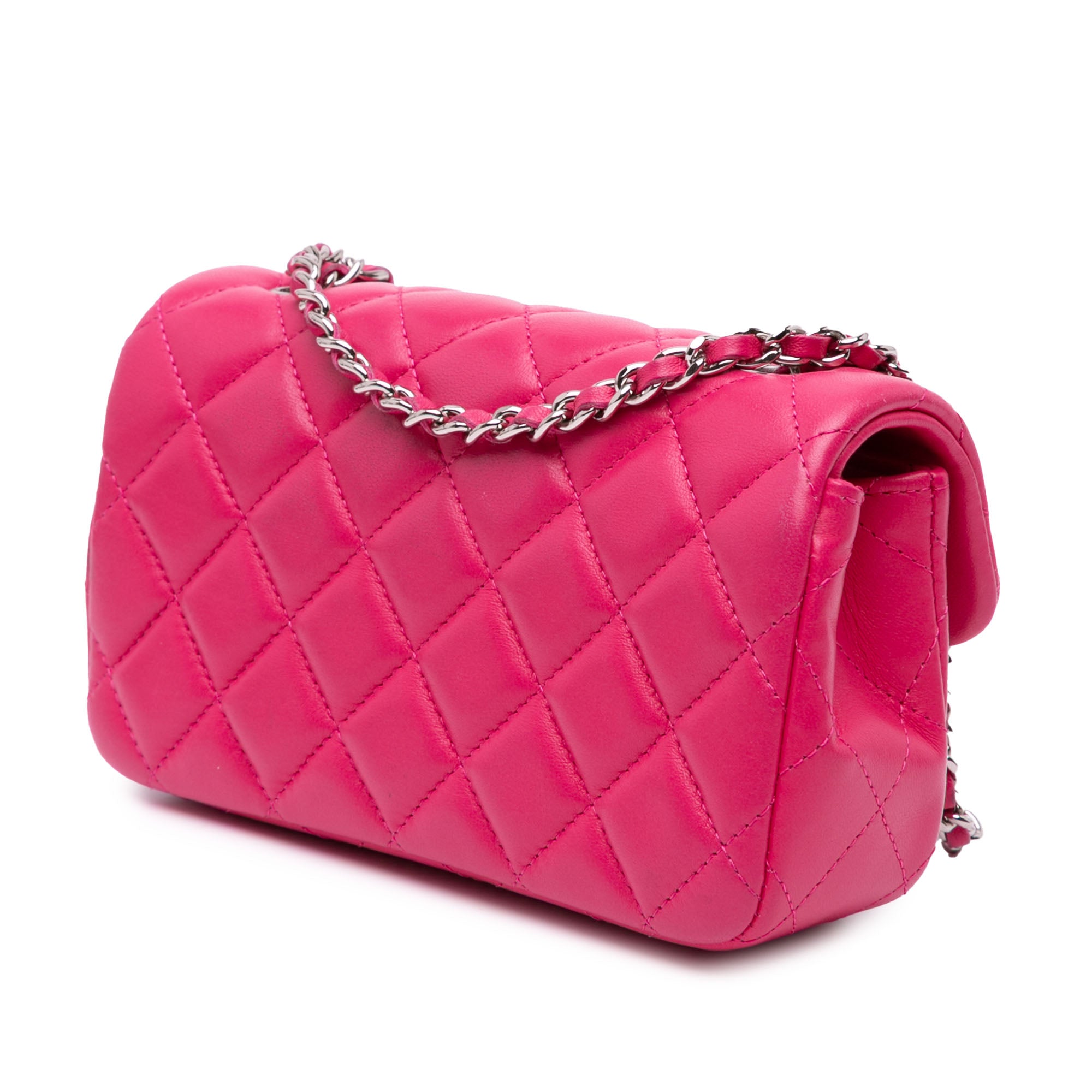 Chanel Extra Mini Rectangular Classic Lambskin Single Flap - image 2