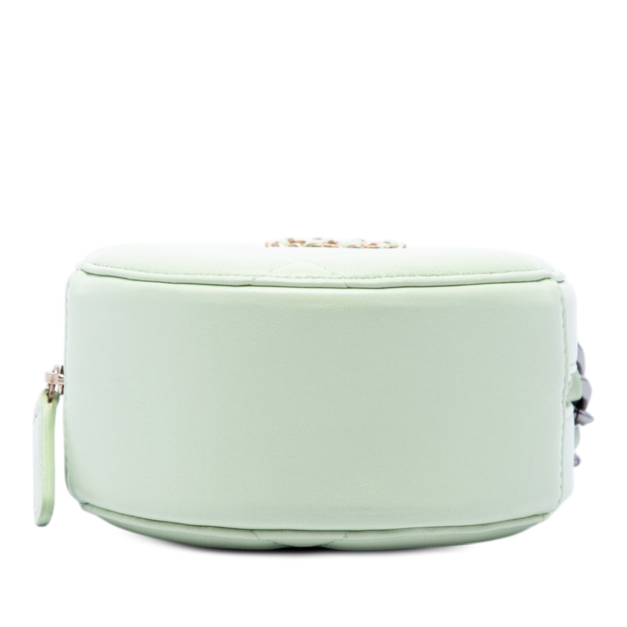 Chanel Lambskin 19 Round Clutch with Chain - image 3