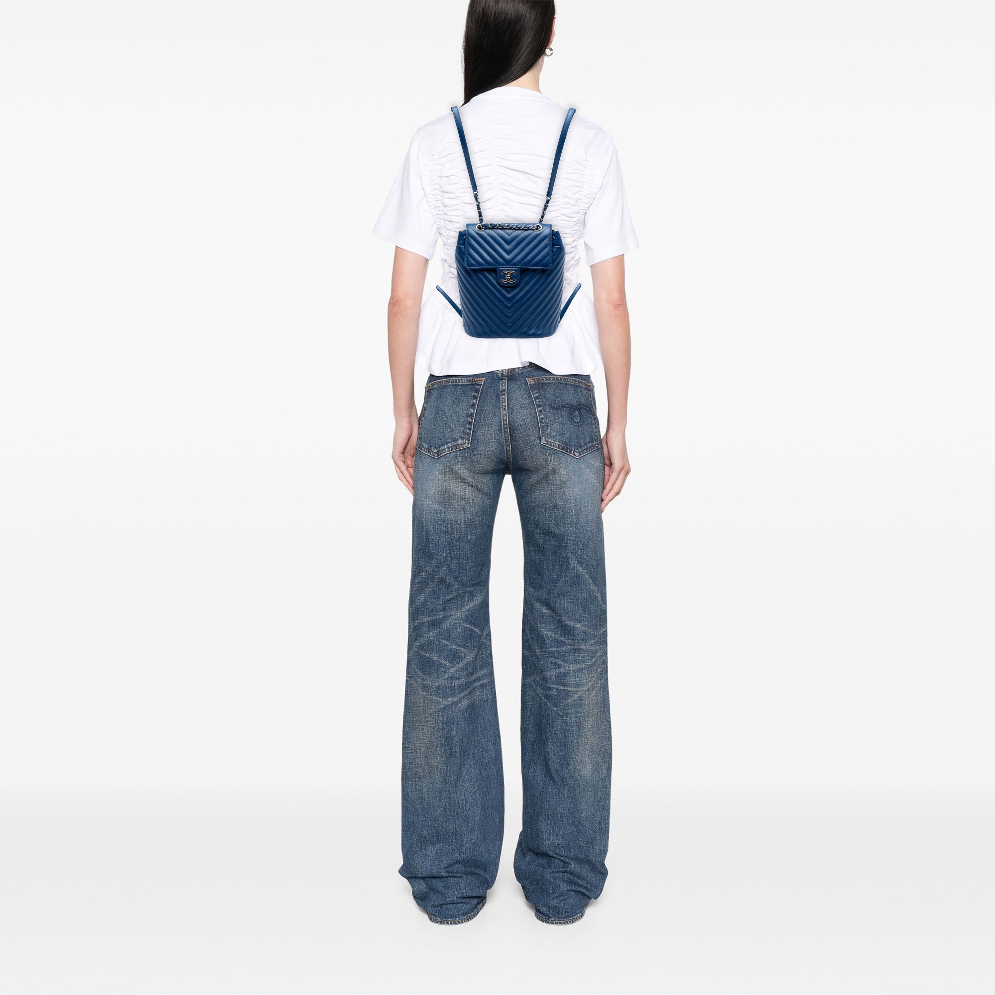 Chanel Small Chevron Calfskin Urban Spirit Backpack - image 6