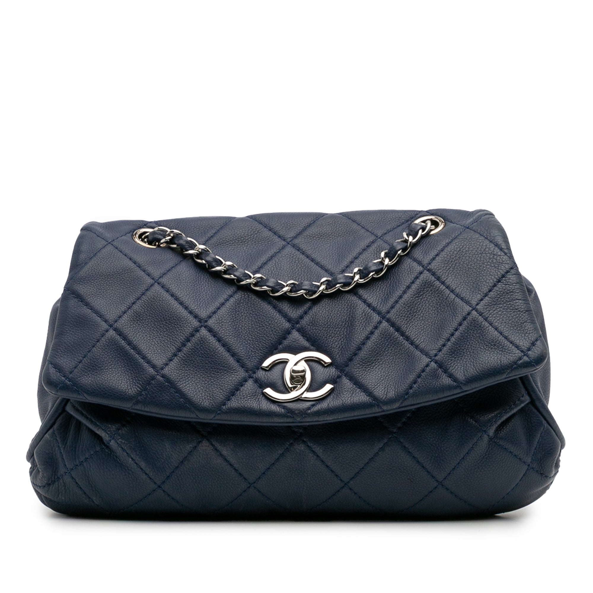 Chanel Quilted Calfskin Curvy Flap - image 1