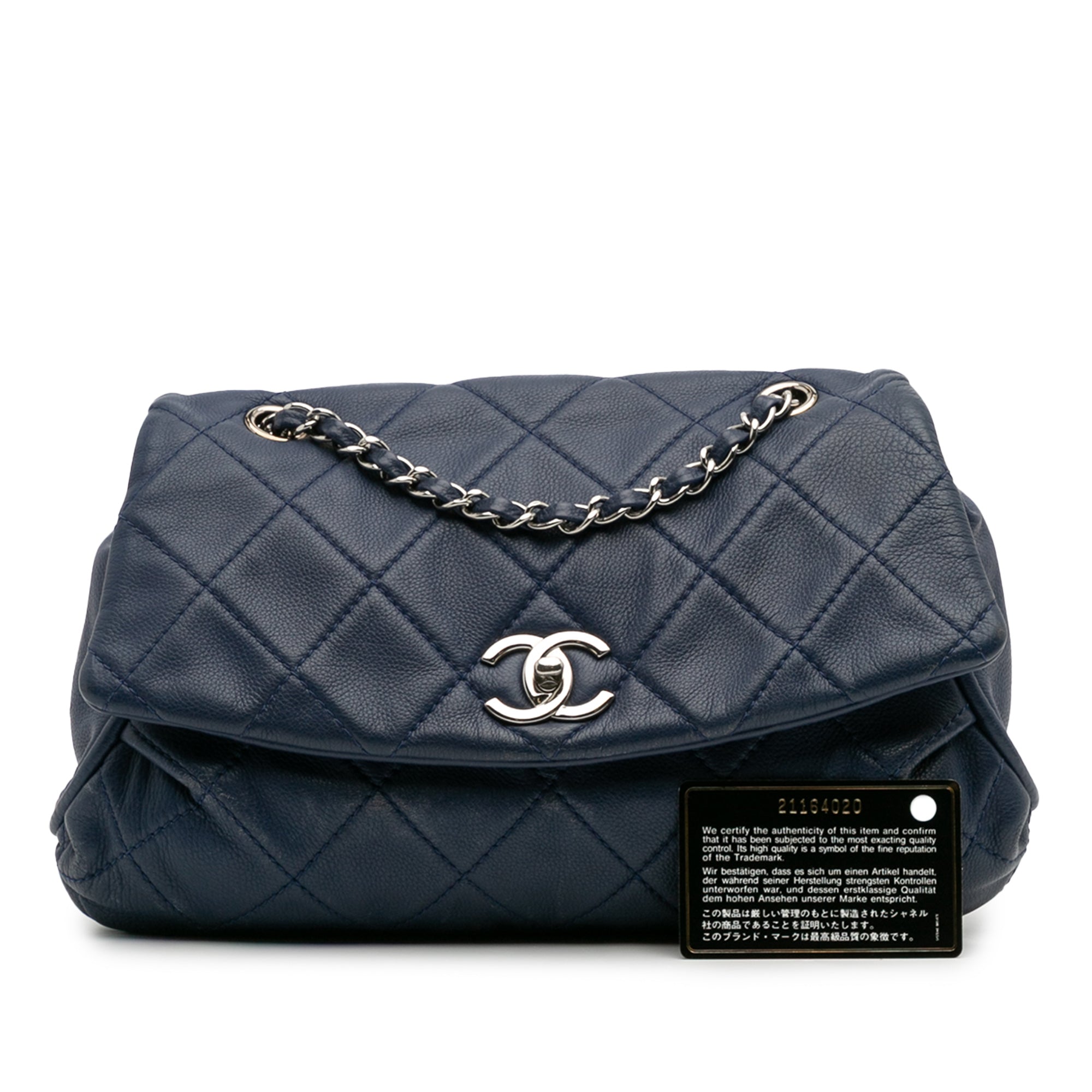 Chanel Quilted Calfskin Curvy Flap - image 9