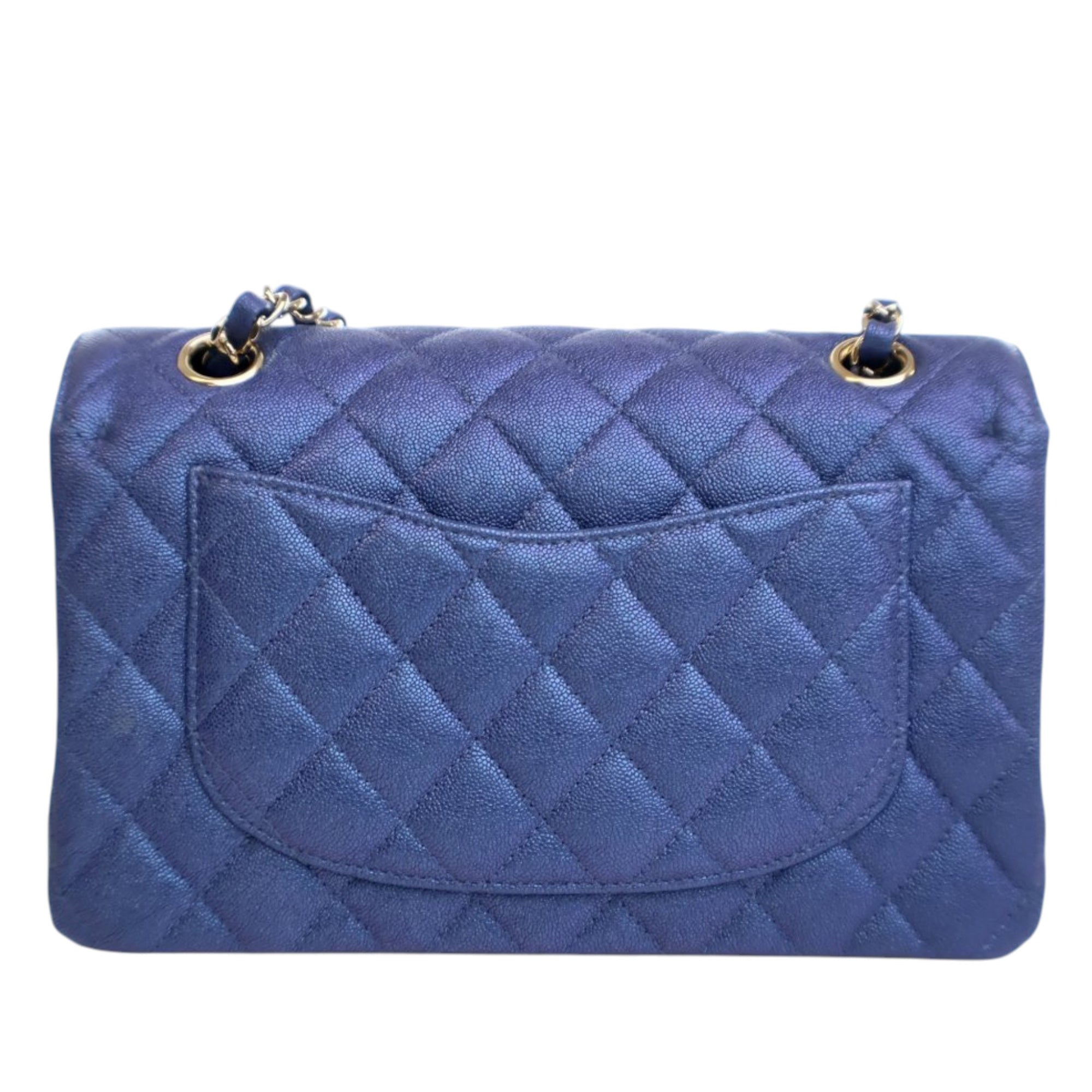 Chanel Small Classic Iridescent Caviar Double Flap - image 4