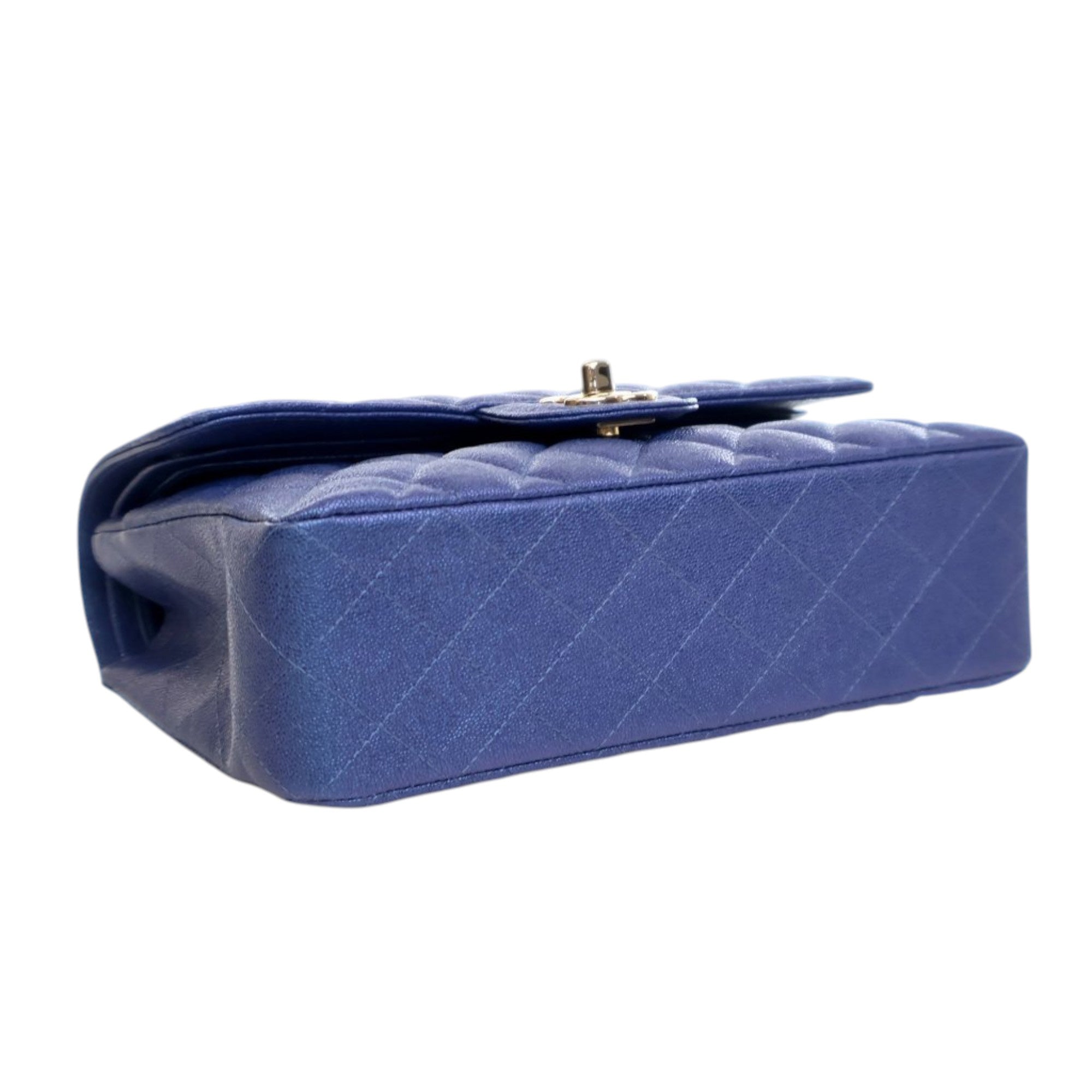 Chanel Small Classic Iridescent Caviar Double Flap - image 9
