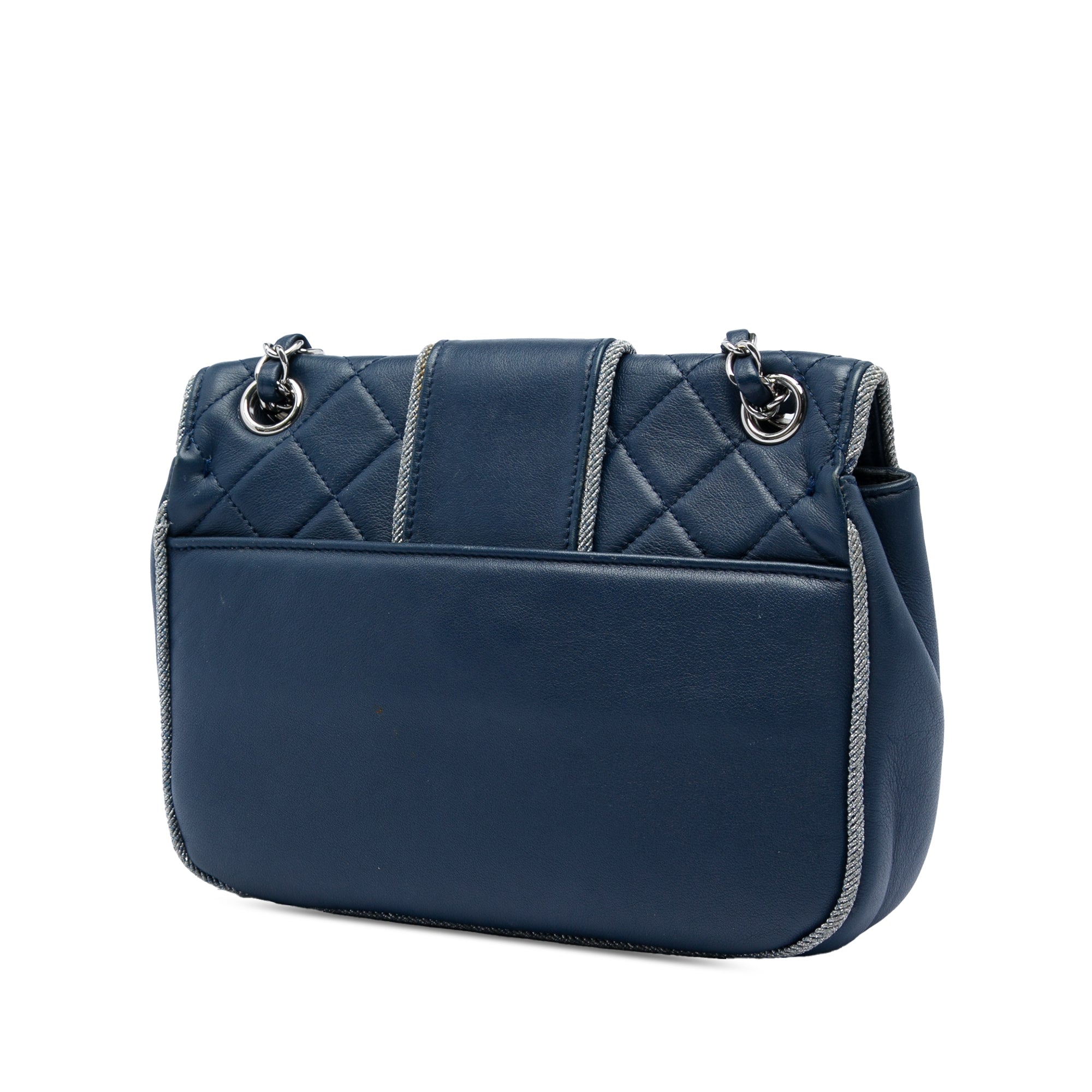 Chanel Medium Quilted Lambskin and Metallic Trim Elementary Chic Flap - image 2